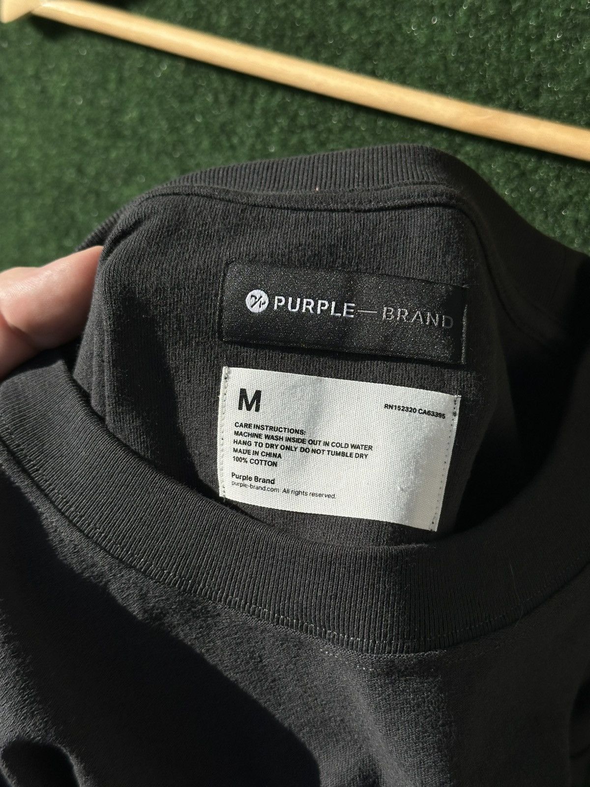 Purple Brand TEXTURED JERSEY SS TEE BLACK T-SHIRTS Size M Size US M / EU 48-50 / 2 - 3 Thumbnail