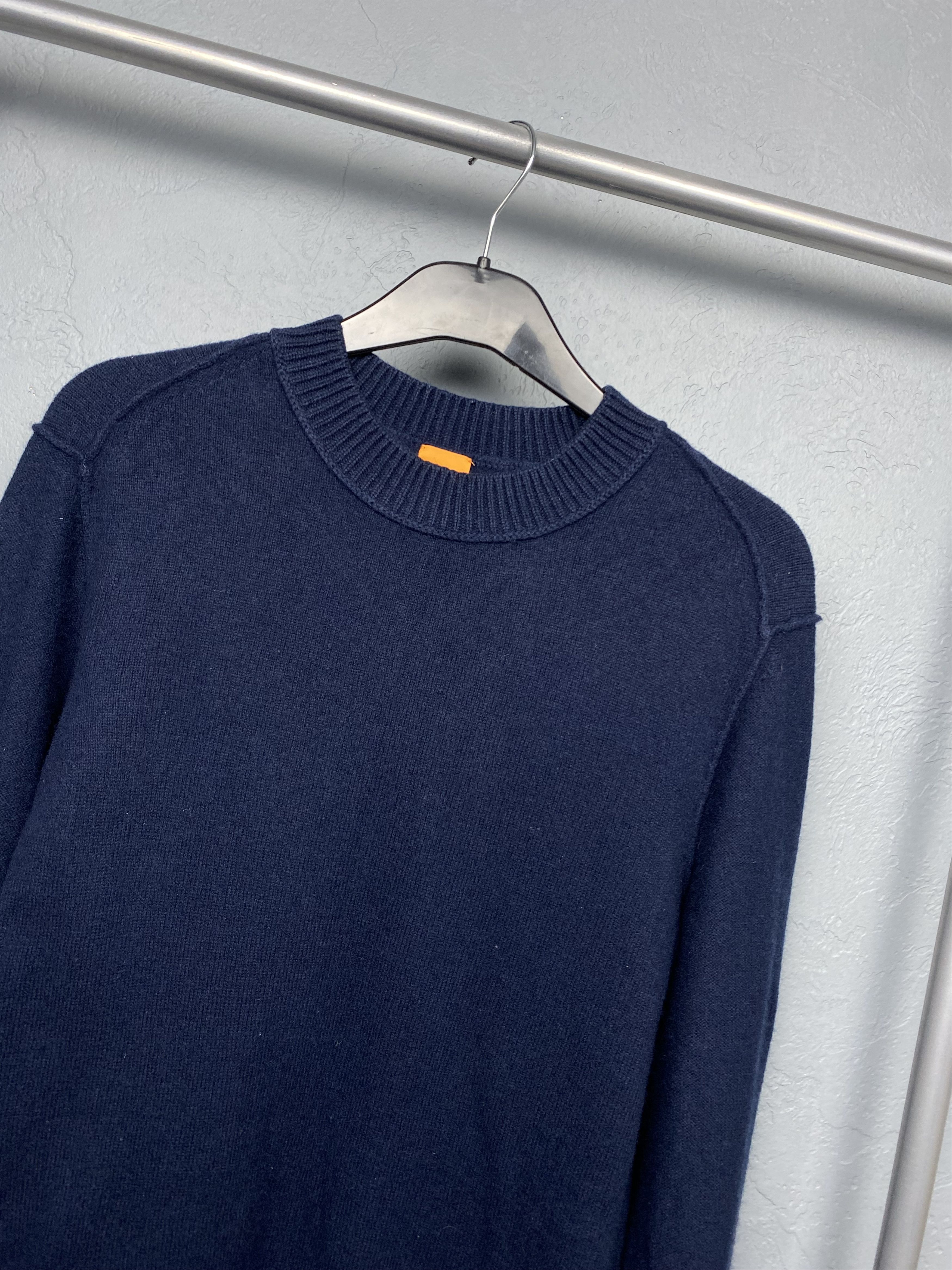 Hugo Boss × Vintage Hugo Boss Vintage Mens Wool Knit Sweater Size US M / EU 48-50 / 2 - 2 Thumbnail