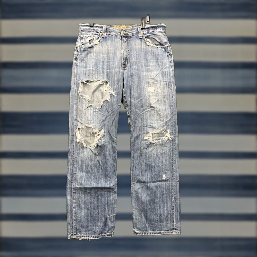 Vintage VINTAGE Buckle BKE Jeans Mens 36 Straight Leg Distressed Medium Wash 2000s Y2K 3D 80s 90s Band Hip Hop USA Jeans Mens Size US 36 / EU 52 - 1 Thumbnail