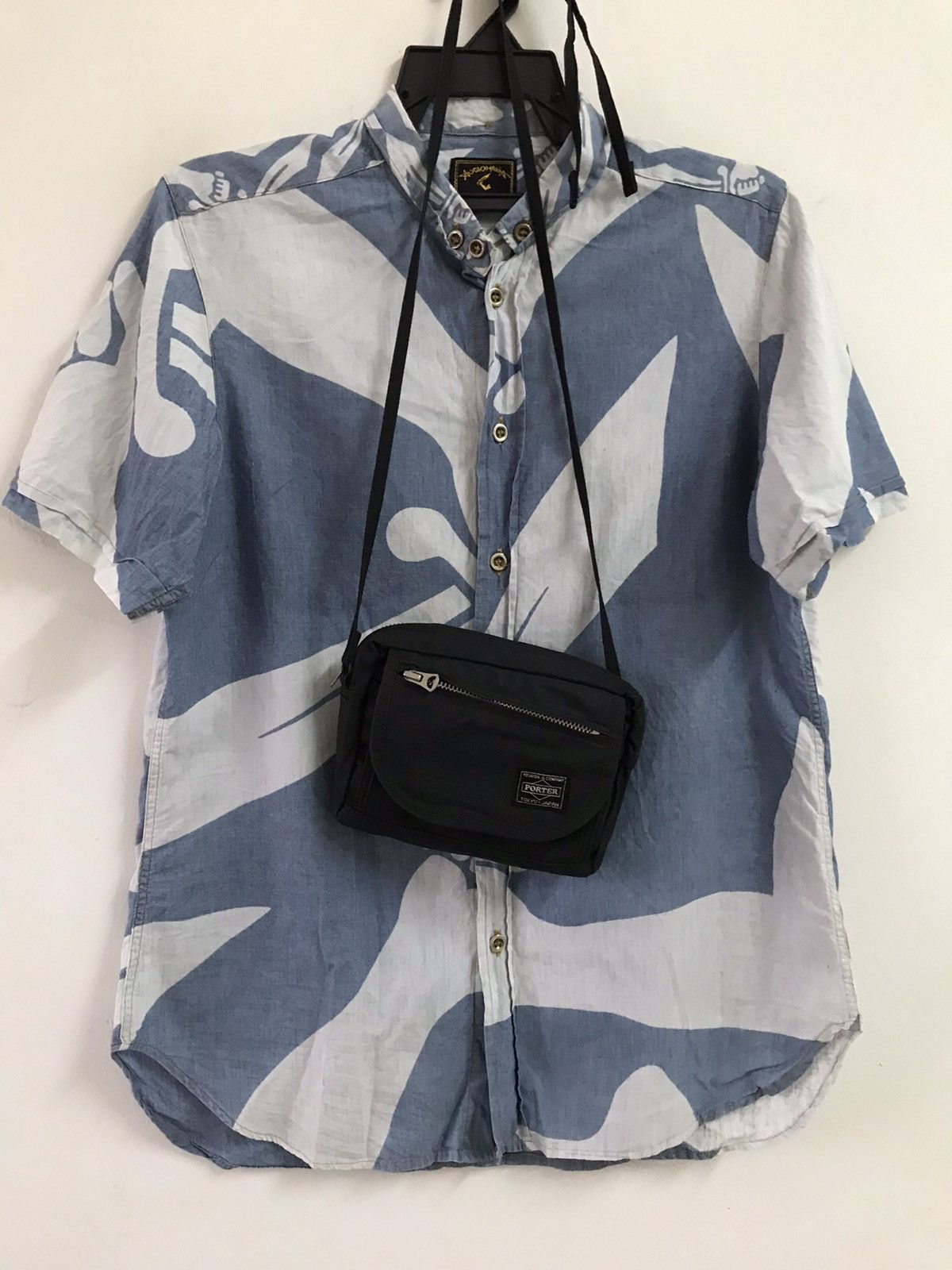 Japanese Brand × Porter Porter Japan Black Mini Sling Pouch Bag Size ONE SIZE - 1 Thumbnail