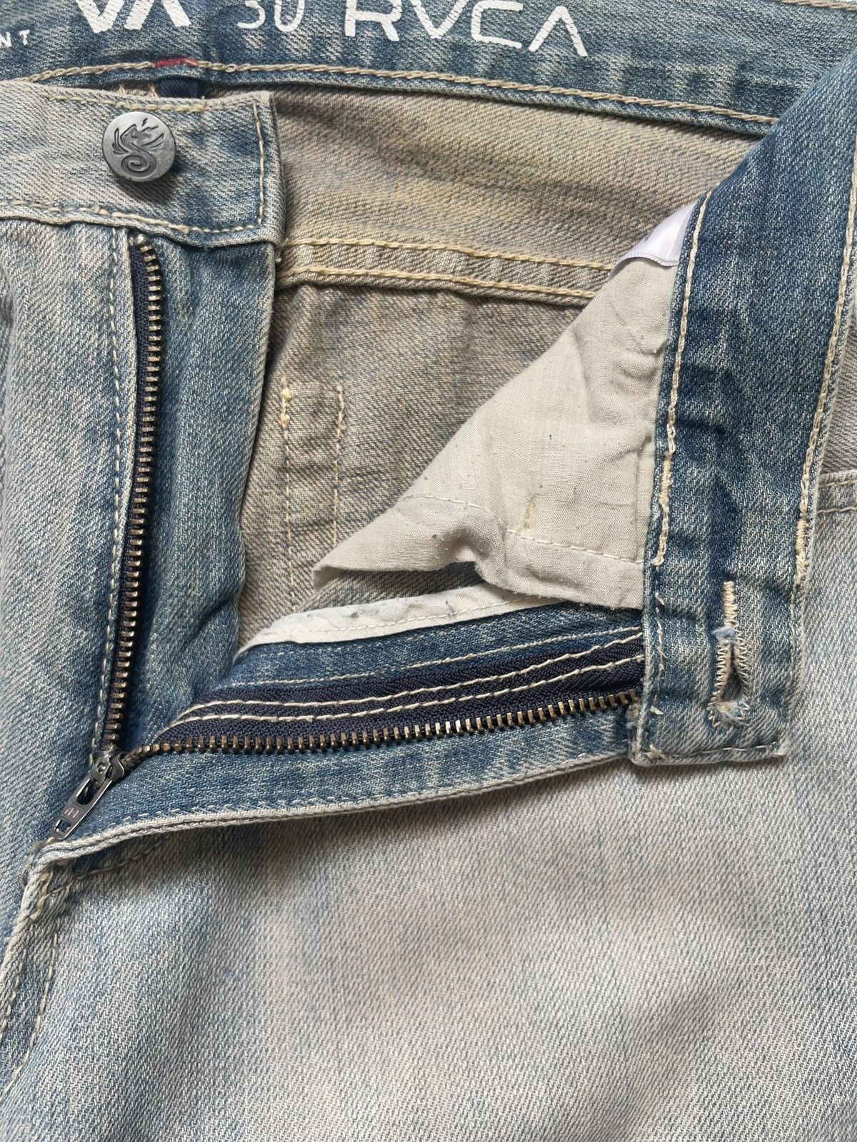 Japanese Brand Vintage Japanese Brand Mud Wash Loose Jeans Size US 30 / EU 46 - 9 Thumbnail