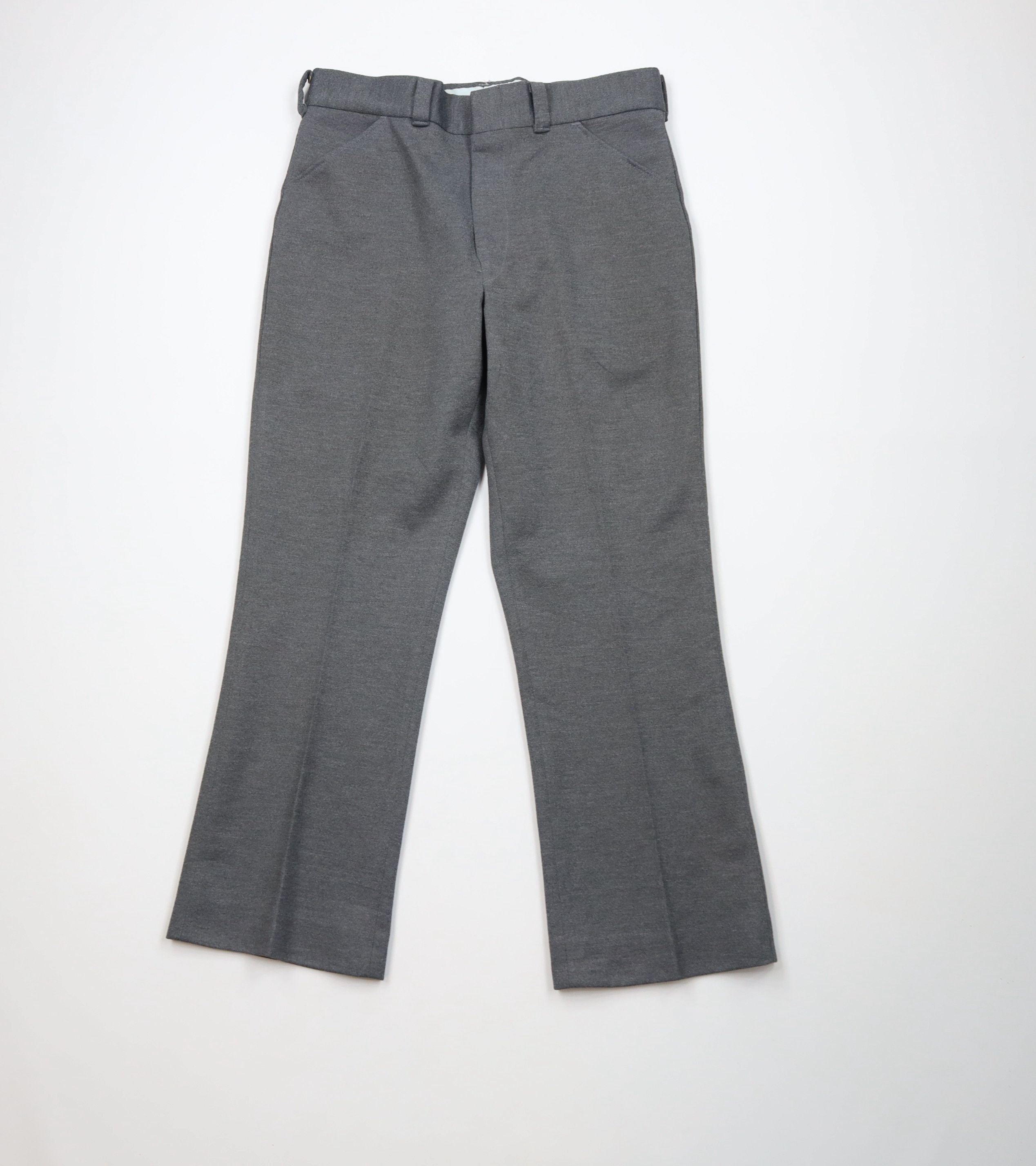 Vintage Vintage 70s Streetwear Knit Flared Wide Leg Chino Pants USA Size US 32 / EU 48 - 1 Thumbnail