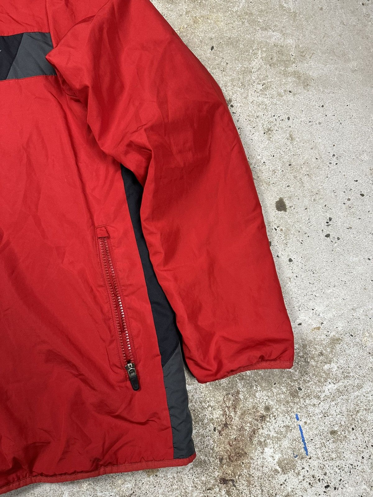 Nike × Vintage Vintage Y2K Nike Red Hooded Track Jacket Swoosh Size US L / EU 52-54 / 3 - 6 Thumbnail
