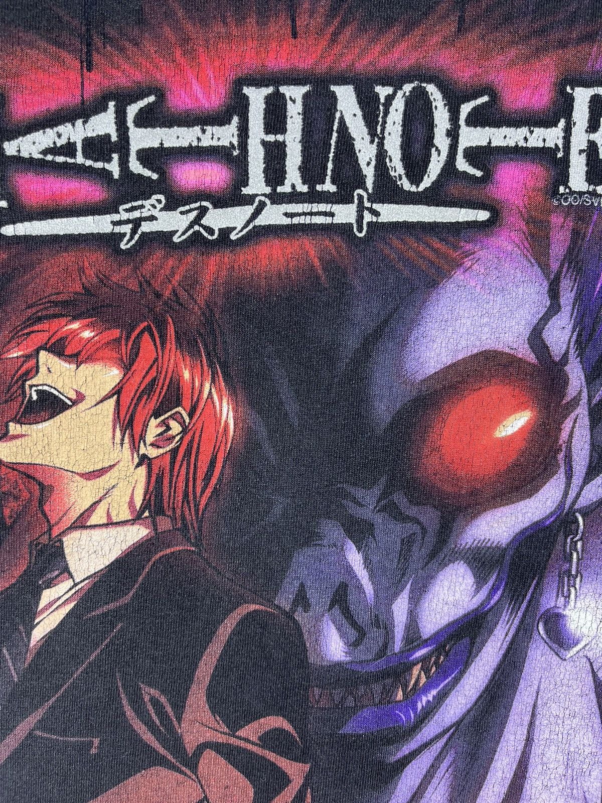 Anime Vintage Death Note Tee (Light Yagami & Ryuk)💥 RARE Size US S / EU 44-46 / 1 - 4 Thumbnail
