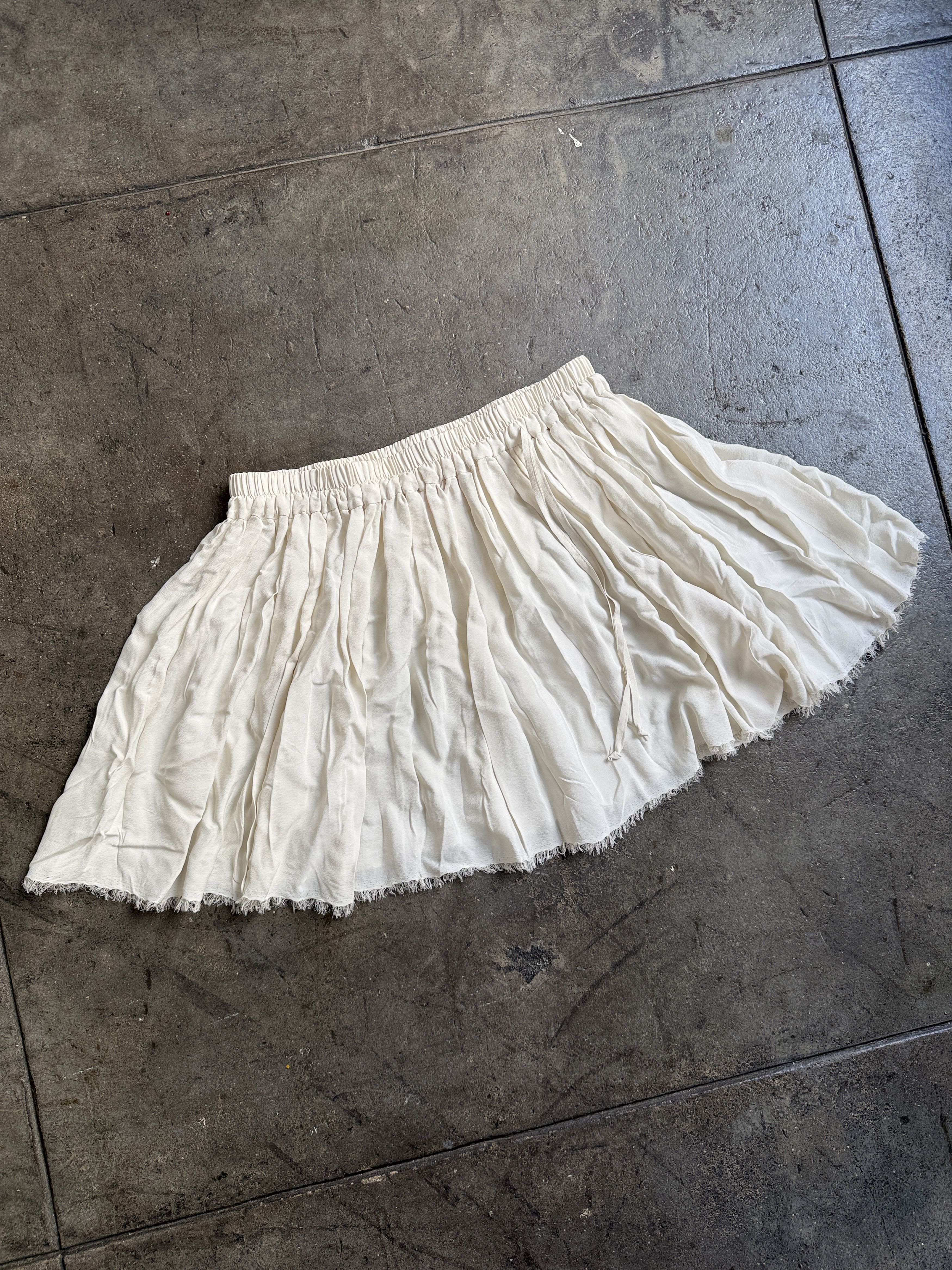 Vivienne Westwood 900$+ Red Label 2015 White Silk Blend Flowy Skirt Size 30" / US 8 / IT 44 - 2 Thumbnail