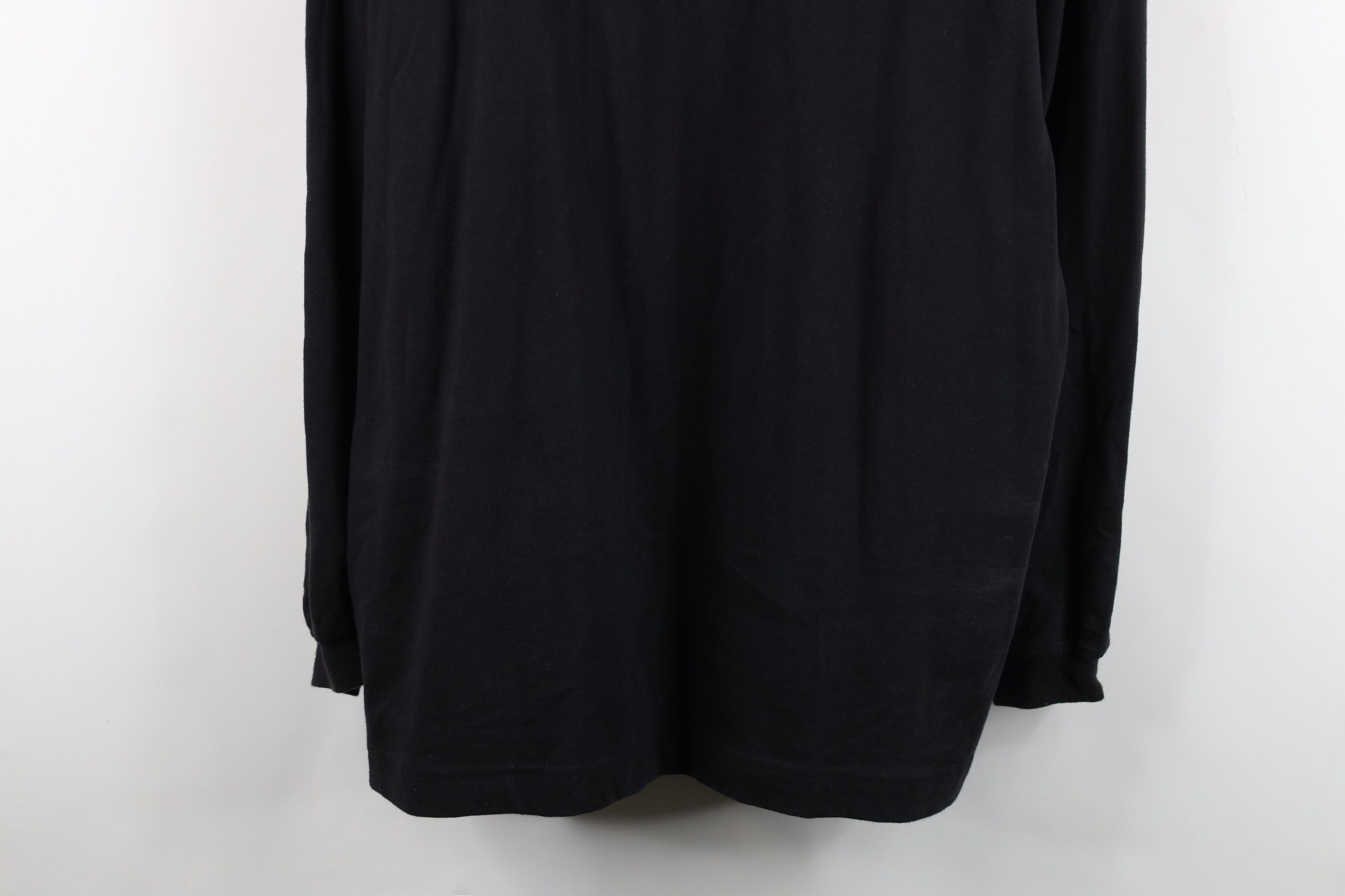 Vintage Vintage 90s Streetwear Long Sleeve Henley T-Shirt Black Size US M / EU 48-50 / 2 - 3 Thumbnail