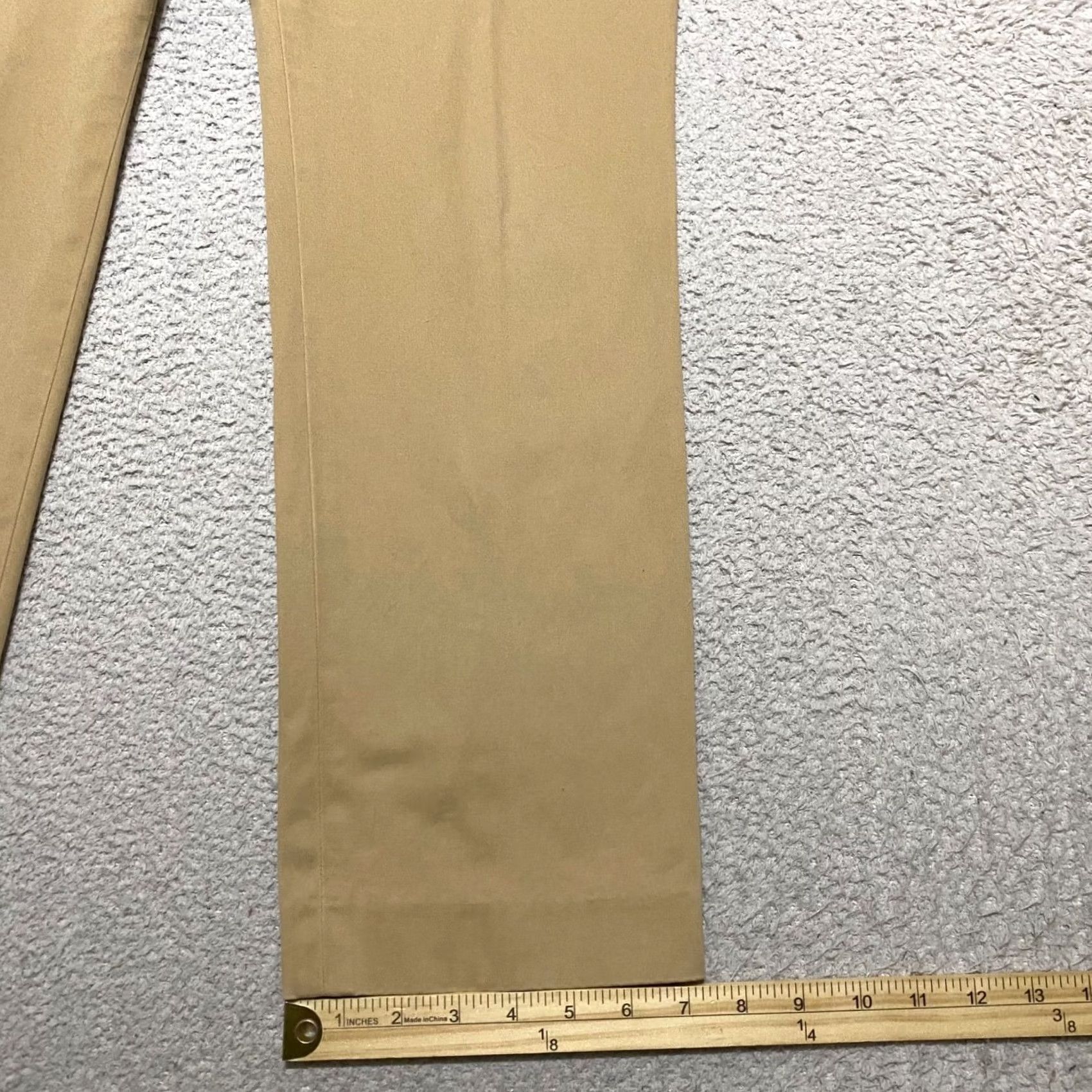 Talbots Talbots Womens 10 Beige Straight Dress Pants Mid Rise Business Office Size 32" / US 10 / IT 46 - 5 Thumbnail