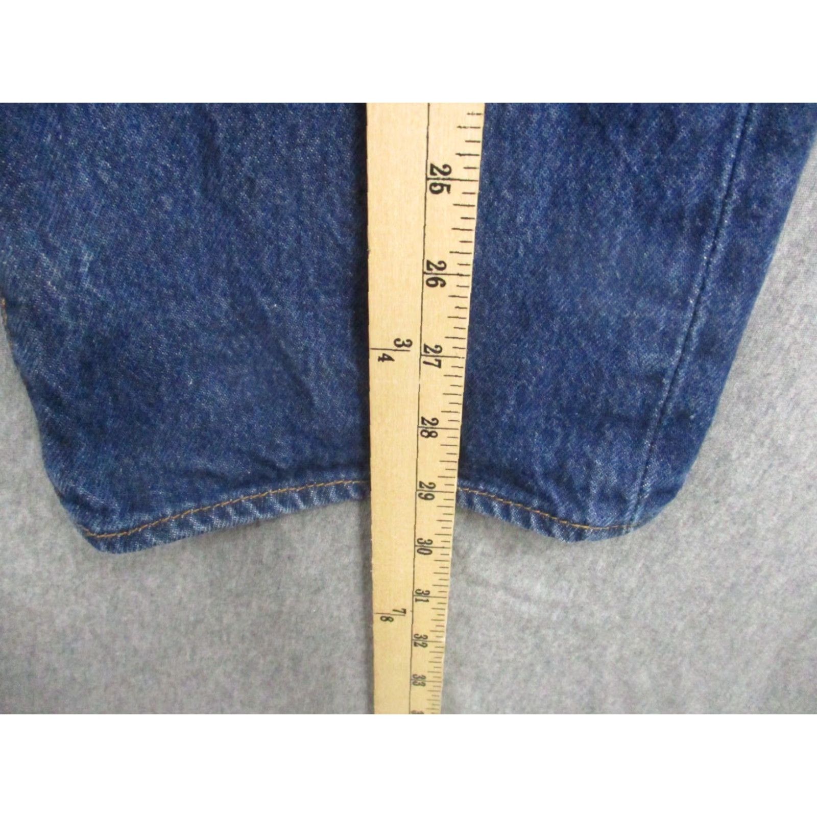 Levi's Levi's 501 xx Button Fly Jeans 38x30 Men Straight Leg Dark Blue Wash Denim Size US 38 / EU 54 - 6 Thumbnail