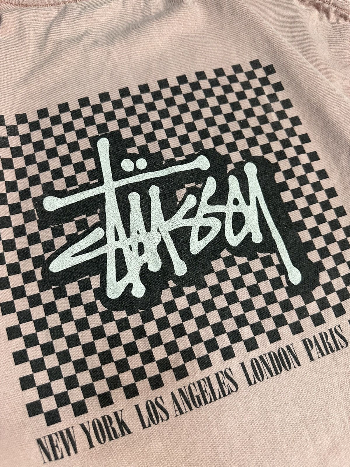 Stussy Vintage Stussy T Shirt Tee Pink Big Logo Baggy Y2K Retro Size US L / EU 52-54 / 3 - 5 Thumbnail