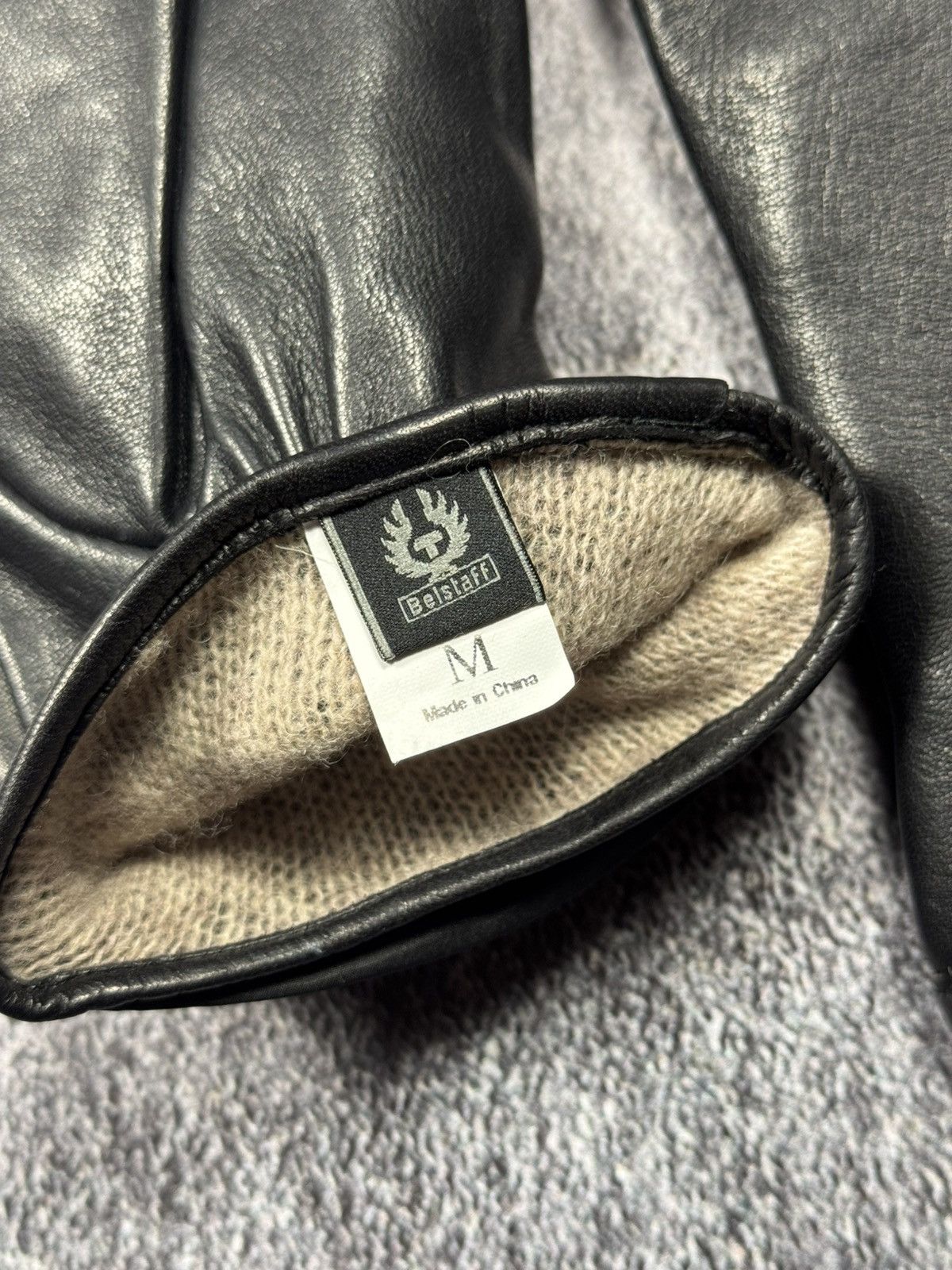 Belstaff Belstaff Premium Leather Driving Gloves (Wool Lining) Size ONE SIZE - 6 Thumbnail