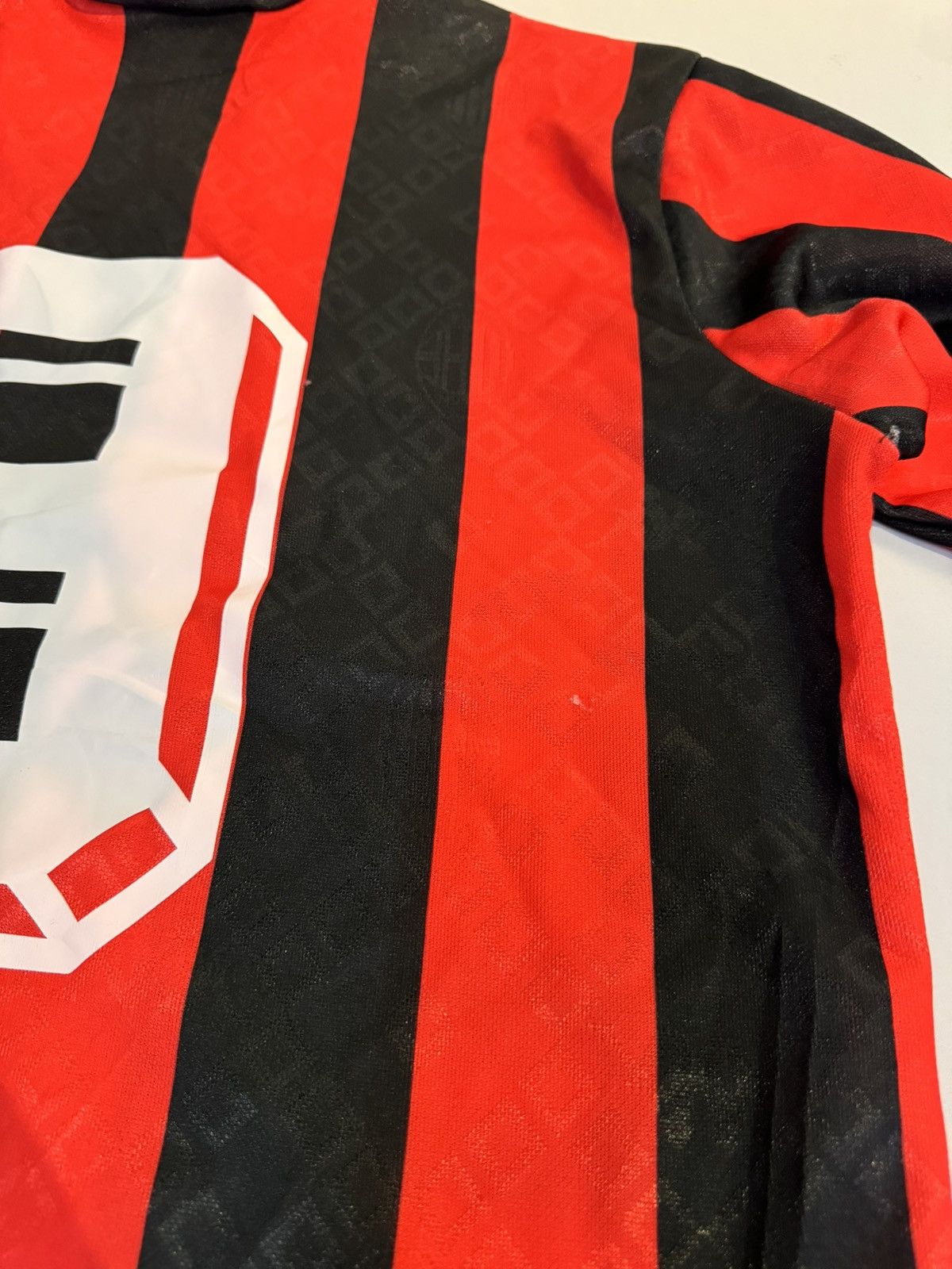 Kappa 1989-90 Ac Milan Shirt Kappa Mediolanum Player L Size US L / EU 52-54 / 3 - 9 Thumbnail