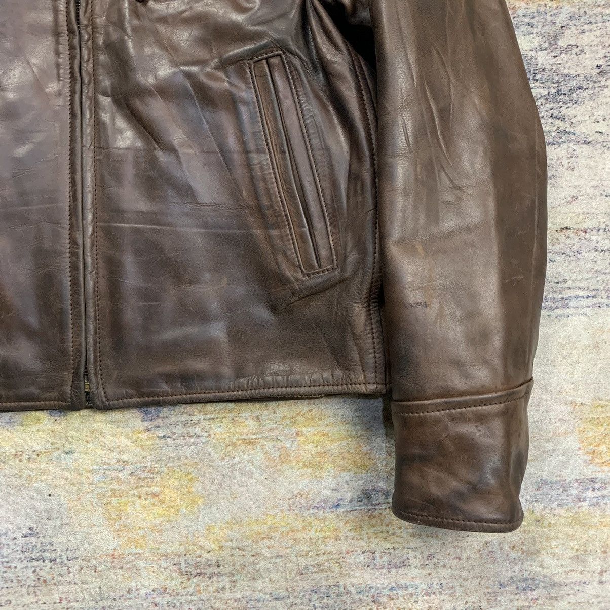 Aero Leathers × Kadoya × Vintage Vintage Aero leather single riders leather jacket Size US XS / EU 42 / 0 - 4 Thumbnail