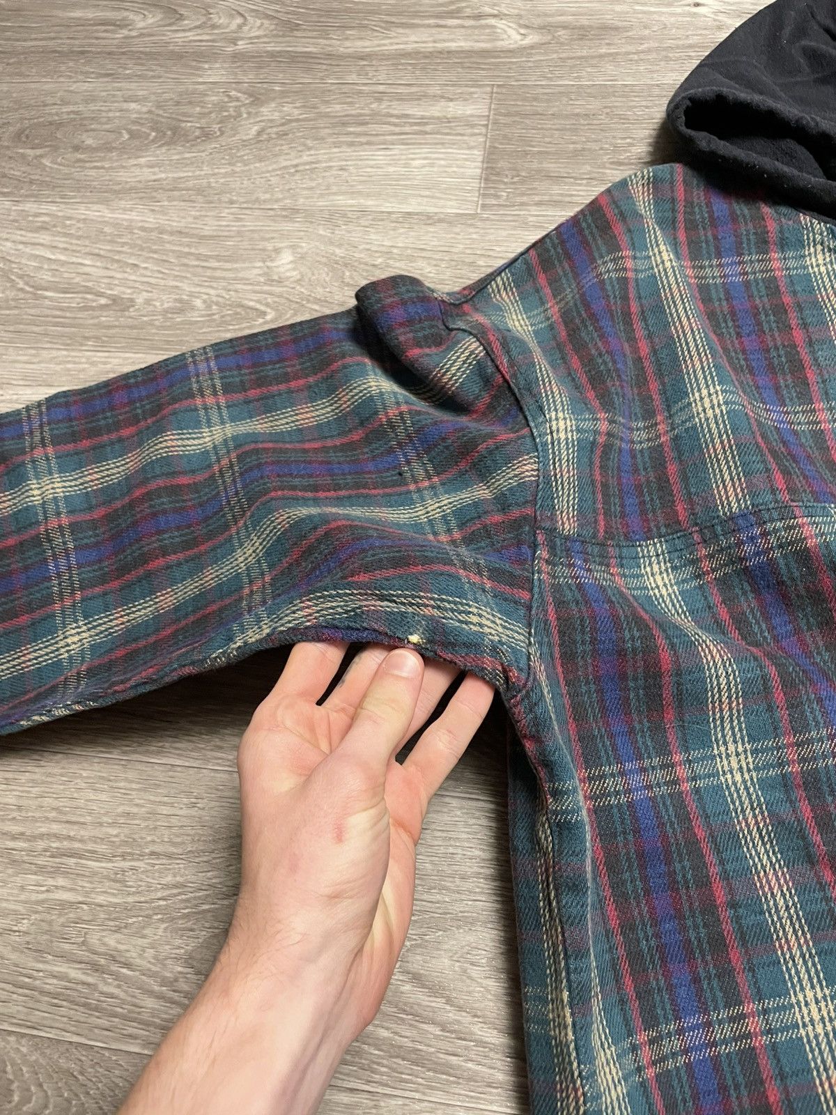 No Fear Vintage No Fear Plaid Flannel Shirt Anorak Pullover USA Size US XL / EU 56 / 4 - 12 Thumbnail