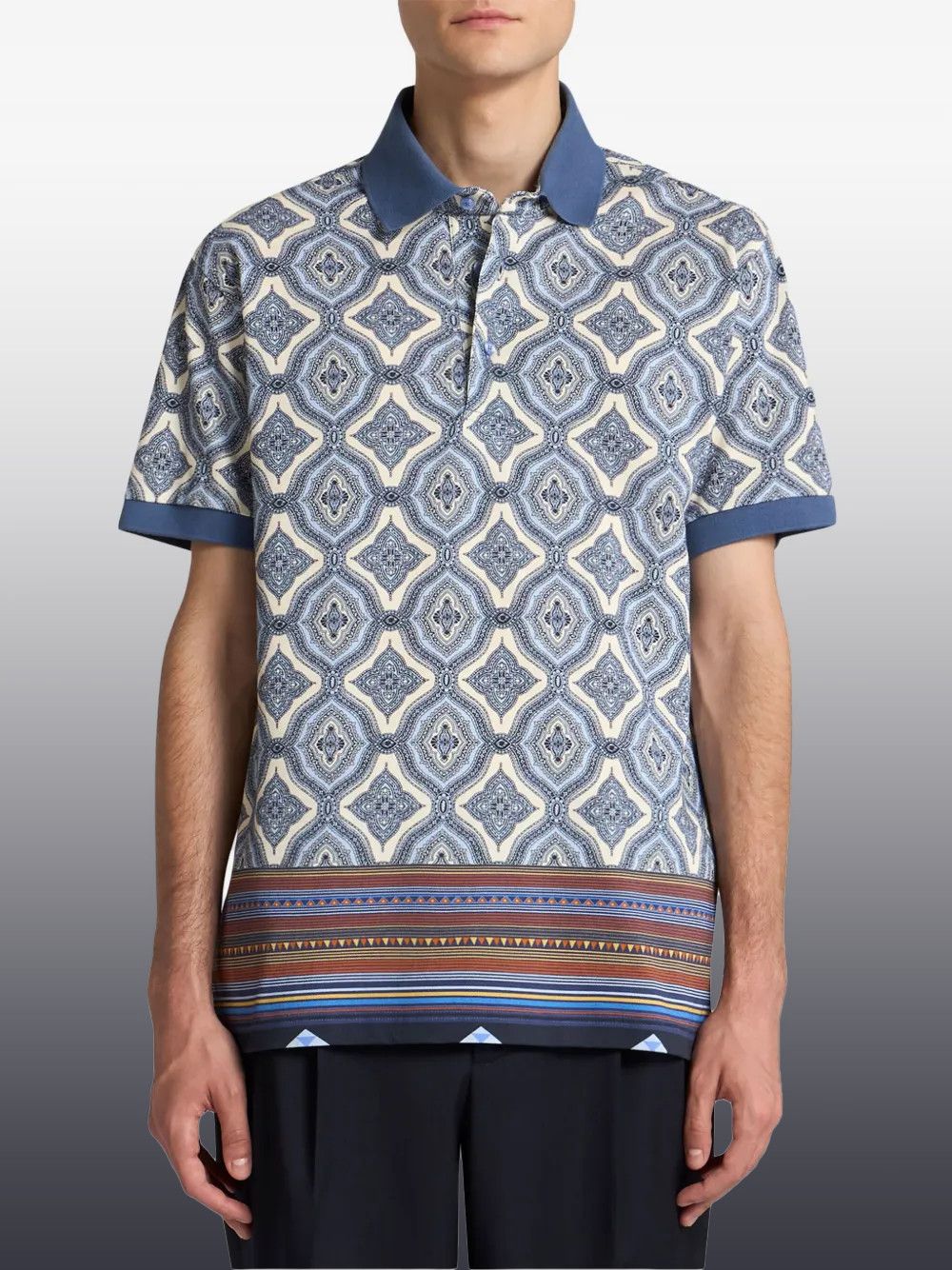 Other Geometric-Print Polo Shirt – Men’s Short Sleeve Polo Size US M / EU 48-50 / 2 - 1 Thumbnail