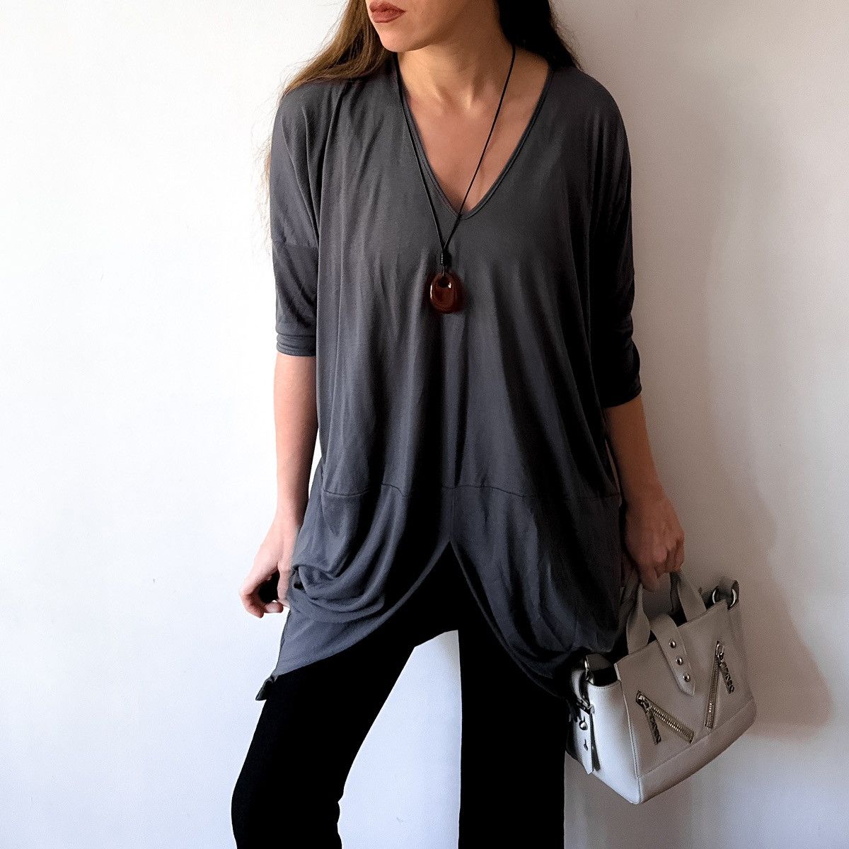 Other XCONCEPT Avant-Garde Draped Asymmetrical Tunic longsleeve Size S / US 4 / IT 40 - 1 Thumbnail