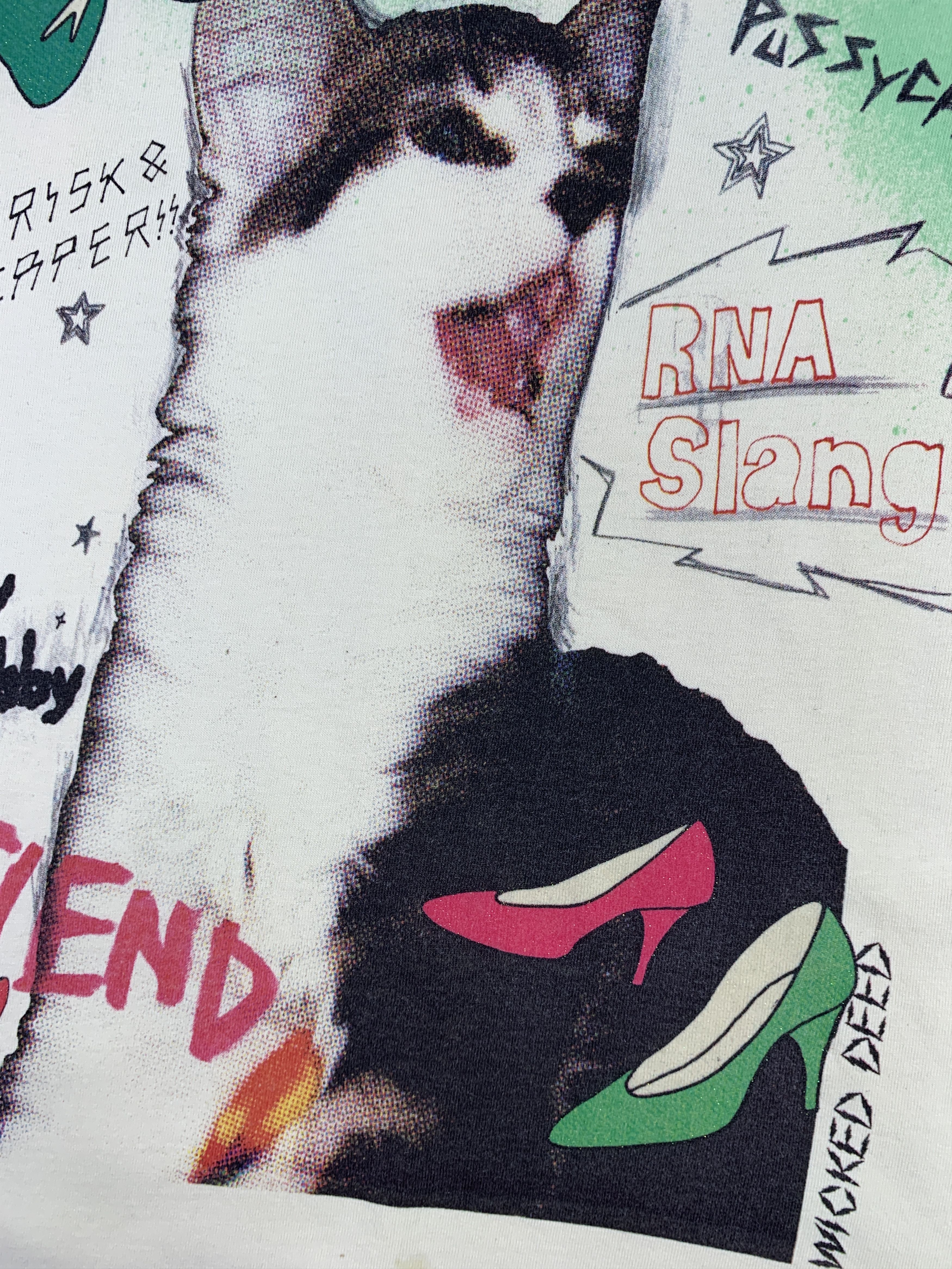Japanese Brand RnA Slang Big Cat Printed Longsleeve Top (M) Size M / US 6-8 / IT 42-44 - 6 Thumbnail