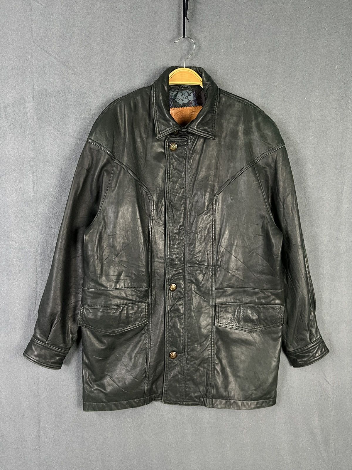 Genuine Leather × Vintage Stavros Australia Lambskin Jacket Made in New Zealand Size US S / EU 44-46 / 1 - 1 Thumbnail