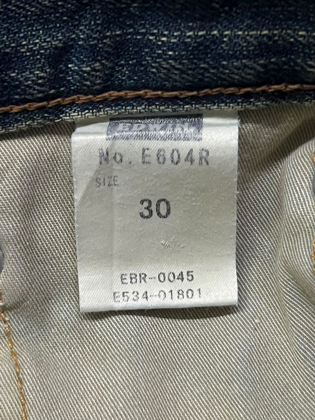 Edwin Vintage Edwin E604R Japan - Faded Mud Wash, Distressed Denim Size US 32 / EU 48 - 13 Thumbnail