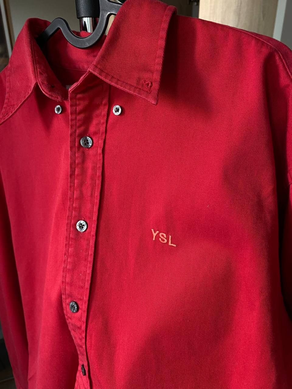 Vintage × Yves Saint Laurent Vinatge Yves Saint Laurent Shirt 90's Overshirt Luxury Size US M / EU 48-50 / 2 - 4 Thumbnail
