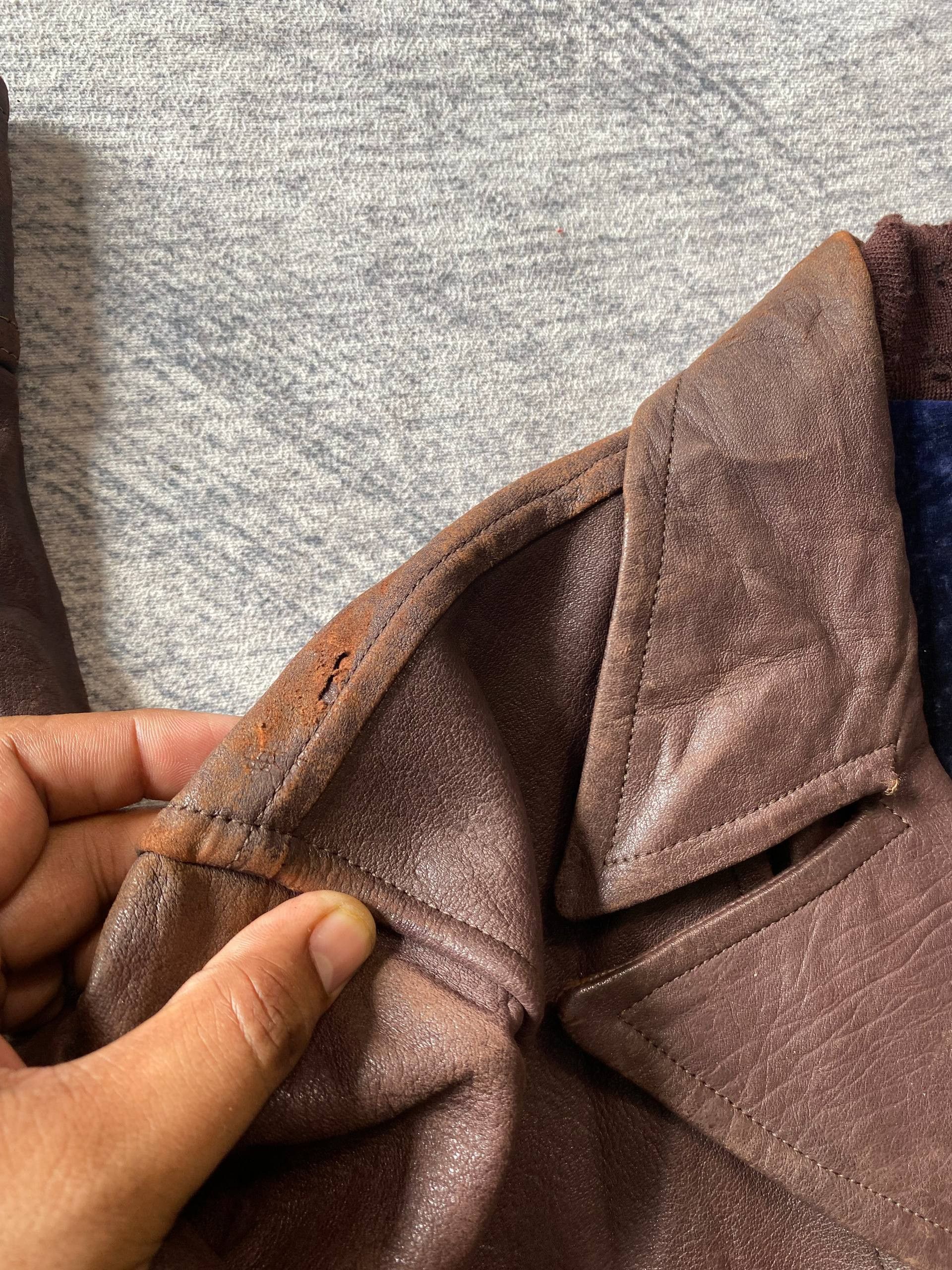 Leather Vtg 50s Horsehide Japanese Civilian Post War Leather Jacket Size US S / EU 44-46 / 1 - 11 Thumbnail