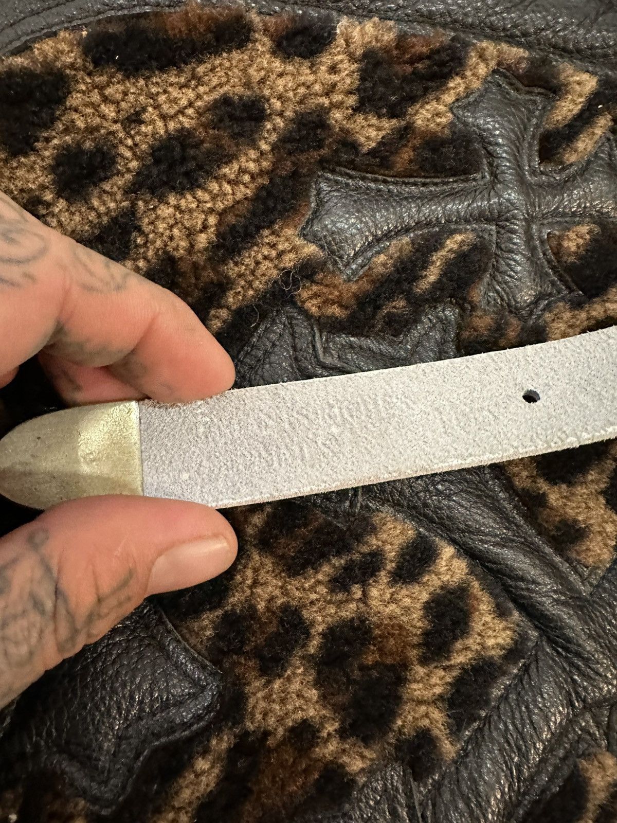 Enfants Riches Deprimes ERD WHITE LIMITED EXCLUSIVE PARIS BELT SILVER LEATHER 34-38 Size 36 - 8 Thumbnail