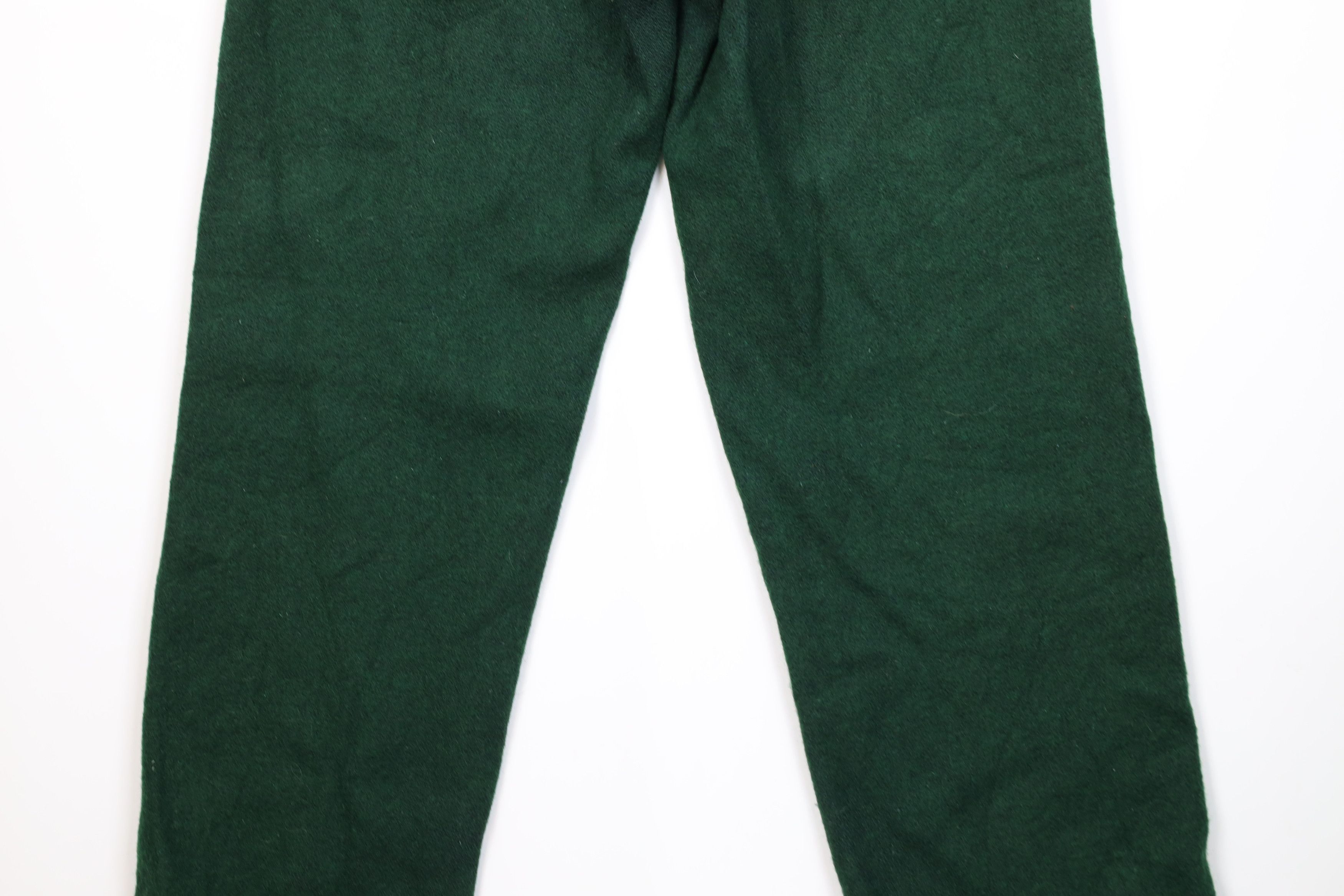 Woolrich Woolen Mills Vintage 70s Woolrich Mackinaw Wool Wide Leg Pants Green USA Size US 32 / EU 48 - 11 Thumbnail