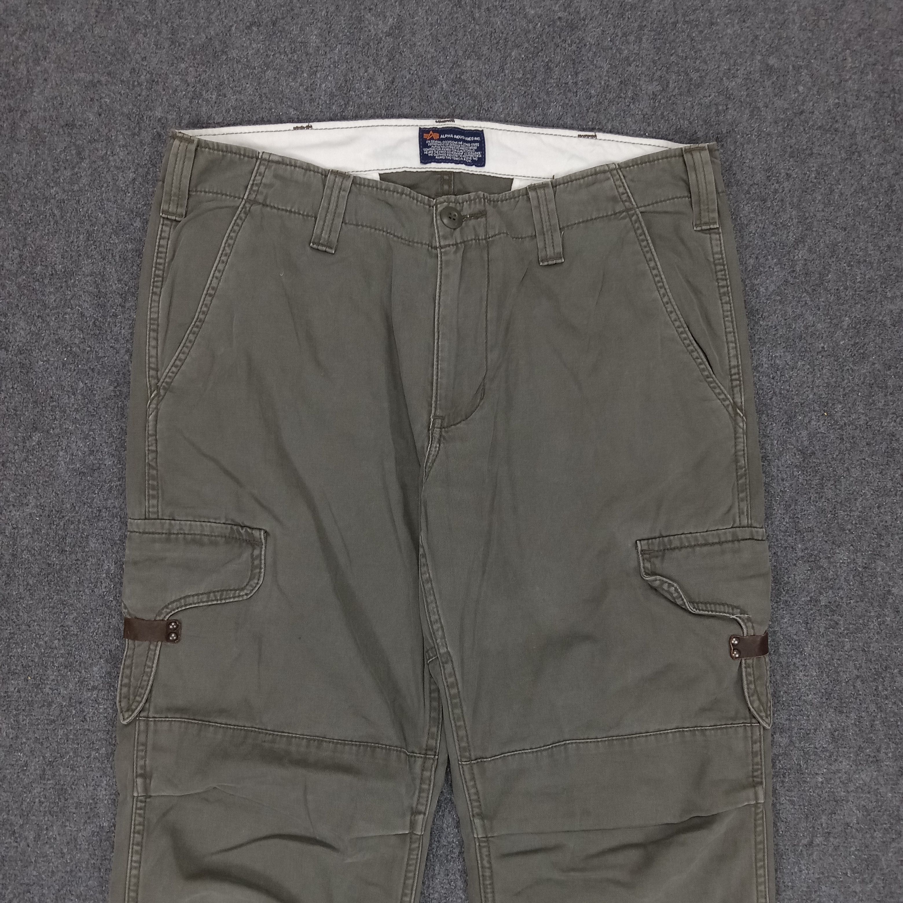 Alpha Industries × Vintage Alpha Industries Military Style Cargo Pants Size US 35 - 2 Thumbnail