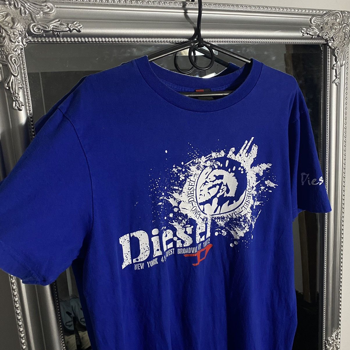 Diesel Diesel T-Shirt Big Logo Japan Style Vintage Y2K Size US L / EU 52-54 / 3 - 4 Thumbnail