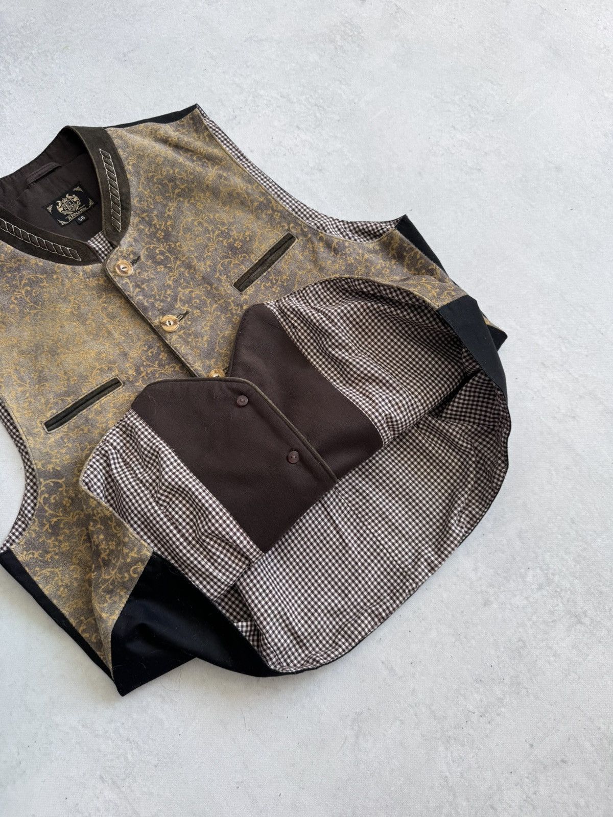 Other Vintage Alpin De Luxe Traditional Alpin Velour Vests Men Size US XL / EU 56 / 4 - 7 Thumbnail