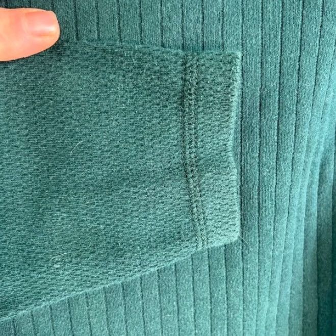 Vintage VINTAGE Turkish Cotton Cardigan Sweater Womens M Green Collared Tight Knit Knitwear Cardigan 100% Cotton Womens Cardigan M Green Vintage Size M / US 6-8 / IT 42-44 - 3 Thumbnail