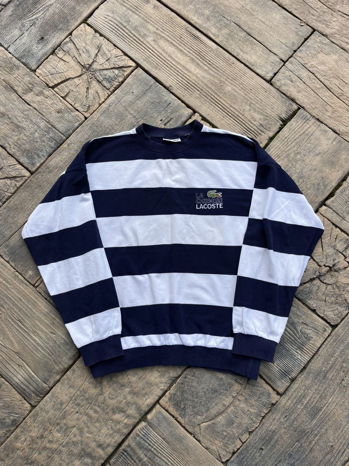 Lacoste Vintage Crewneck Lacoste Haft Chiemsee Size US XL / EU 56 / 4 - 1 Thumbnail