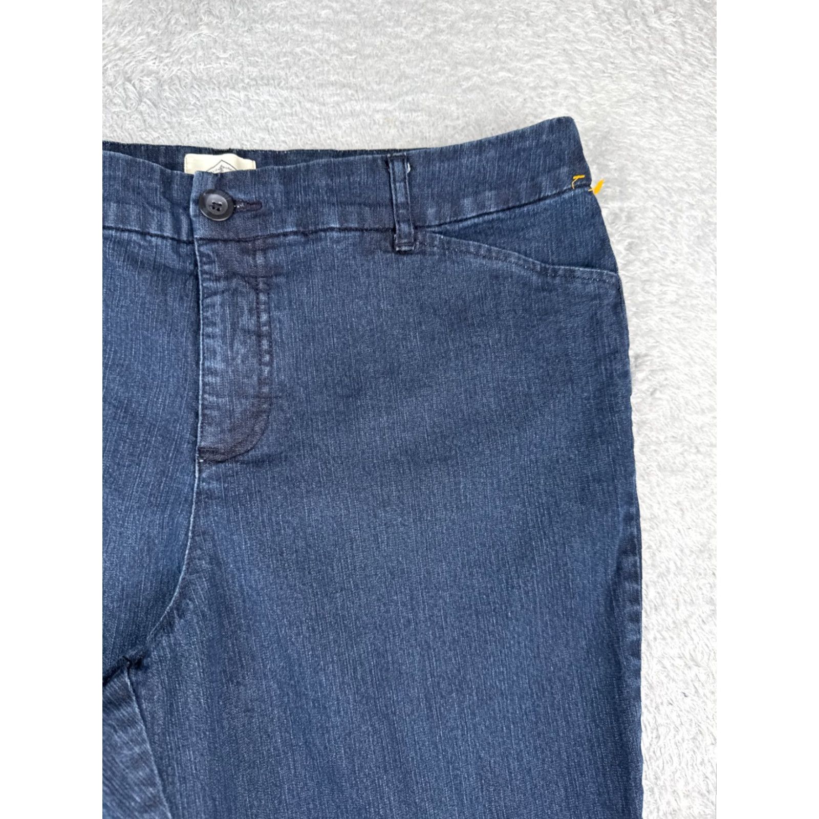 Vintage St Johns Bay Jeans Women 14 Blue Denim Capri Crop Mid Rise 34x18 Cotton Blend Size 36" / US 14 / IT 50 - 5 Thumbnail