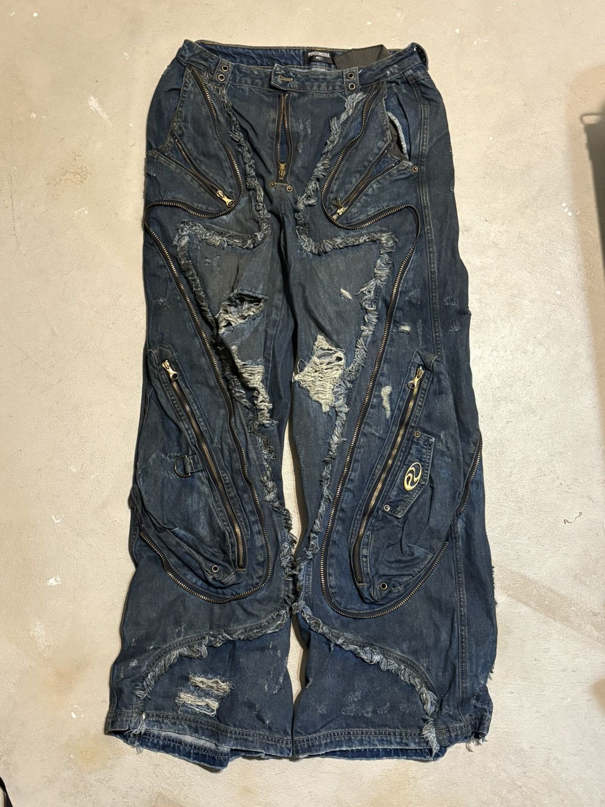 Other PERSONSOUL ALIENS DIRTY RIPPED DENIM JEANS Size US 28 / EU 44 - 1 Thumbnail
