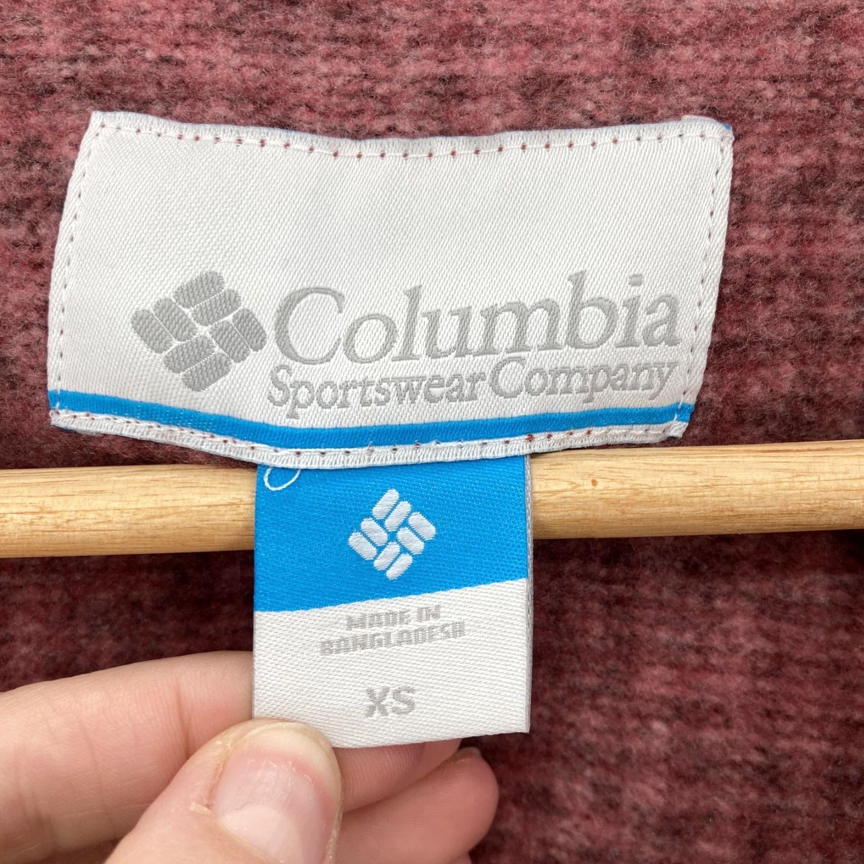 Vintage Columbia Jacket Womens XS Chillin Fleece Full Zip Outdoor Warm Pockets Hiking Red Check zip Jacket Womens XS Outdoor Casual Travel Workwear Size XS / US 0-2 / IT 36-38 - 4 Thumbnail