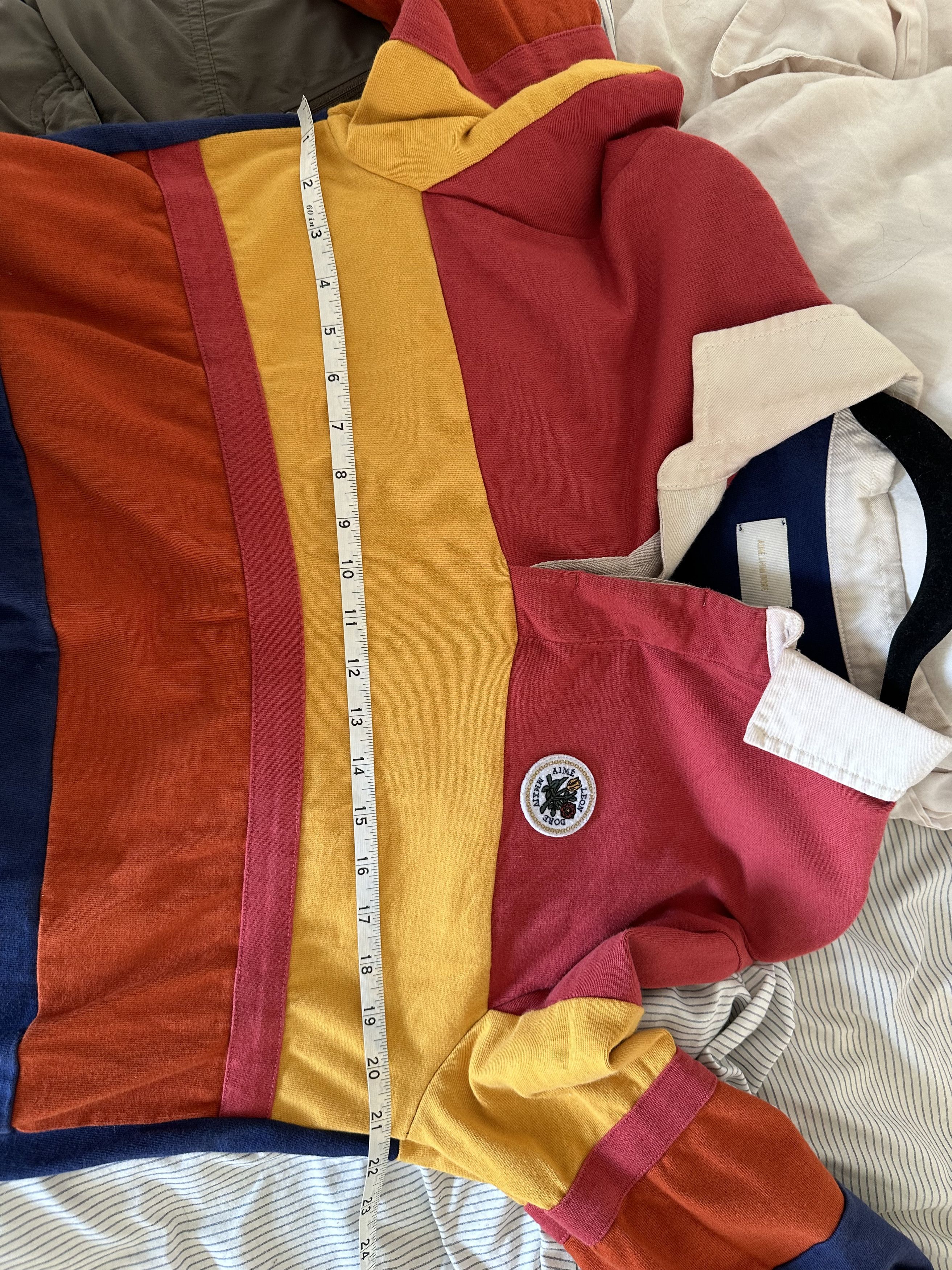 Aime Leon Dore Aime Leon Dore Striped Crest Logo Rugby Size US M / EU 48-50 / 2 - 6 Thumbnail