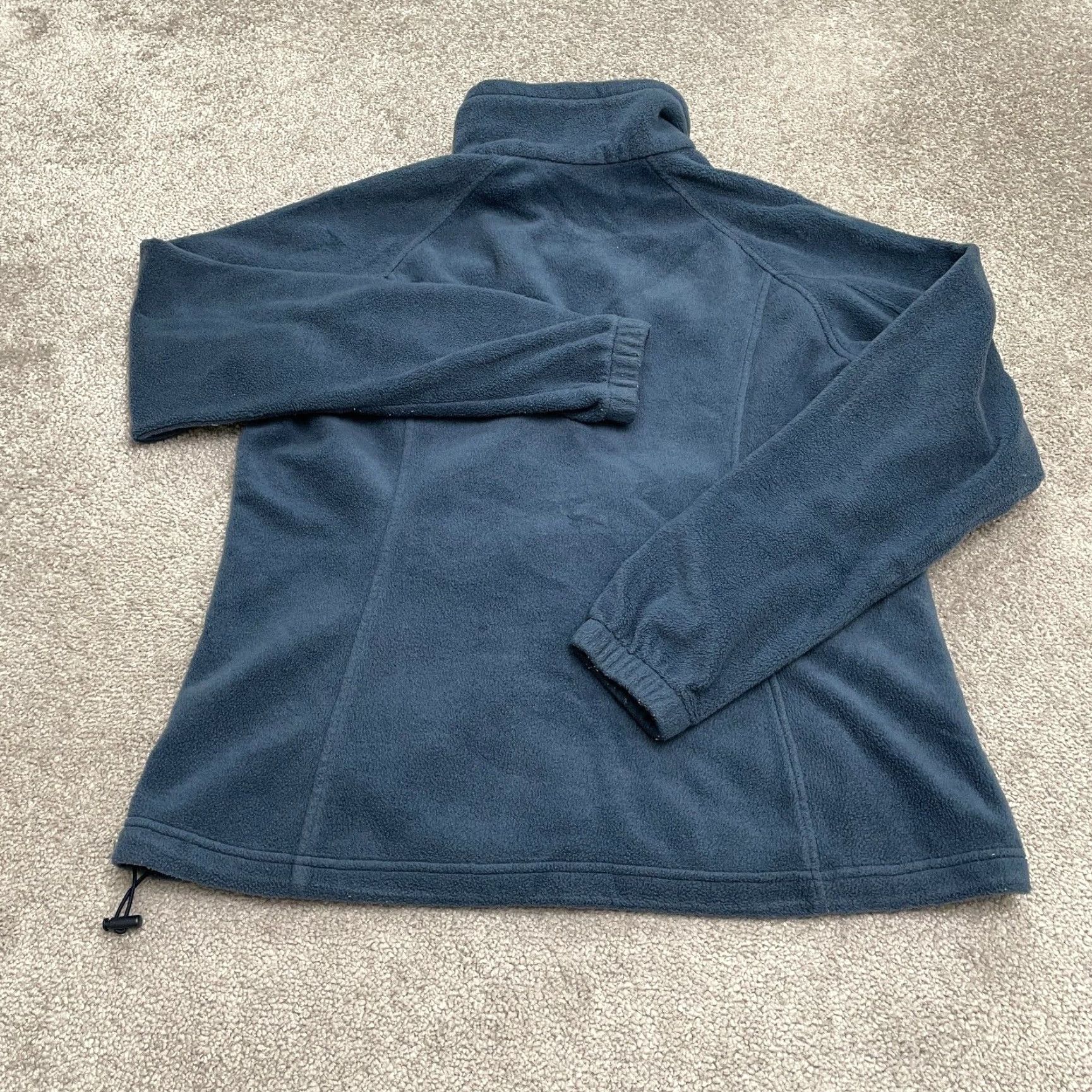 Vintage Columbia Jacket Womens XL Blue Benton Springs Fleece Full Zip Pockets Hiking Size XL / US 12-14 / IT 48-50 - 2 Thumbnail