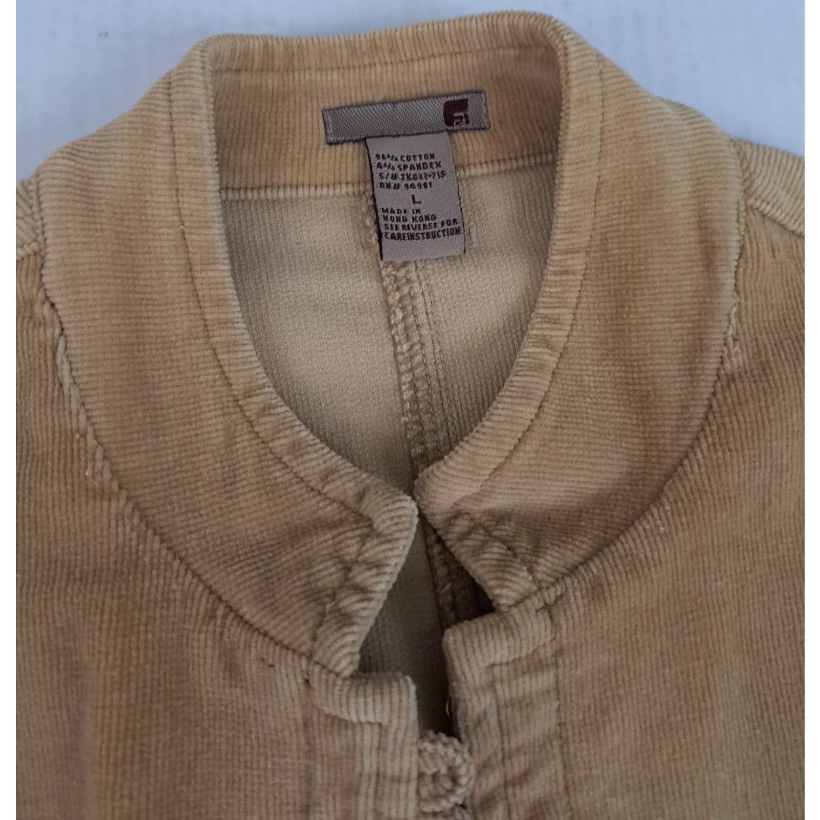 JCPenney VINTAGE Corduroy Shirt JC Penny Button-Up Women Large Brown Blazer Wire Hook Button-Down Casual Long Sleeve Spring Winter 22in Long 18in Pit to Pit Size L / US 10 / IT 46 - 2 Thumbnail