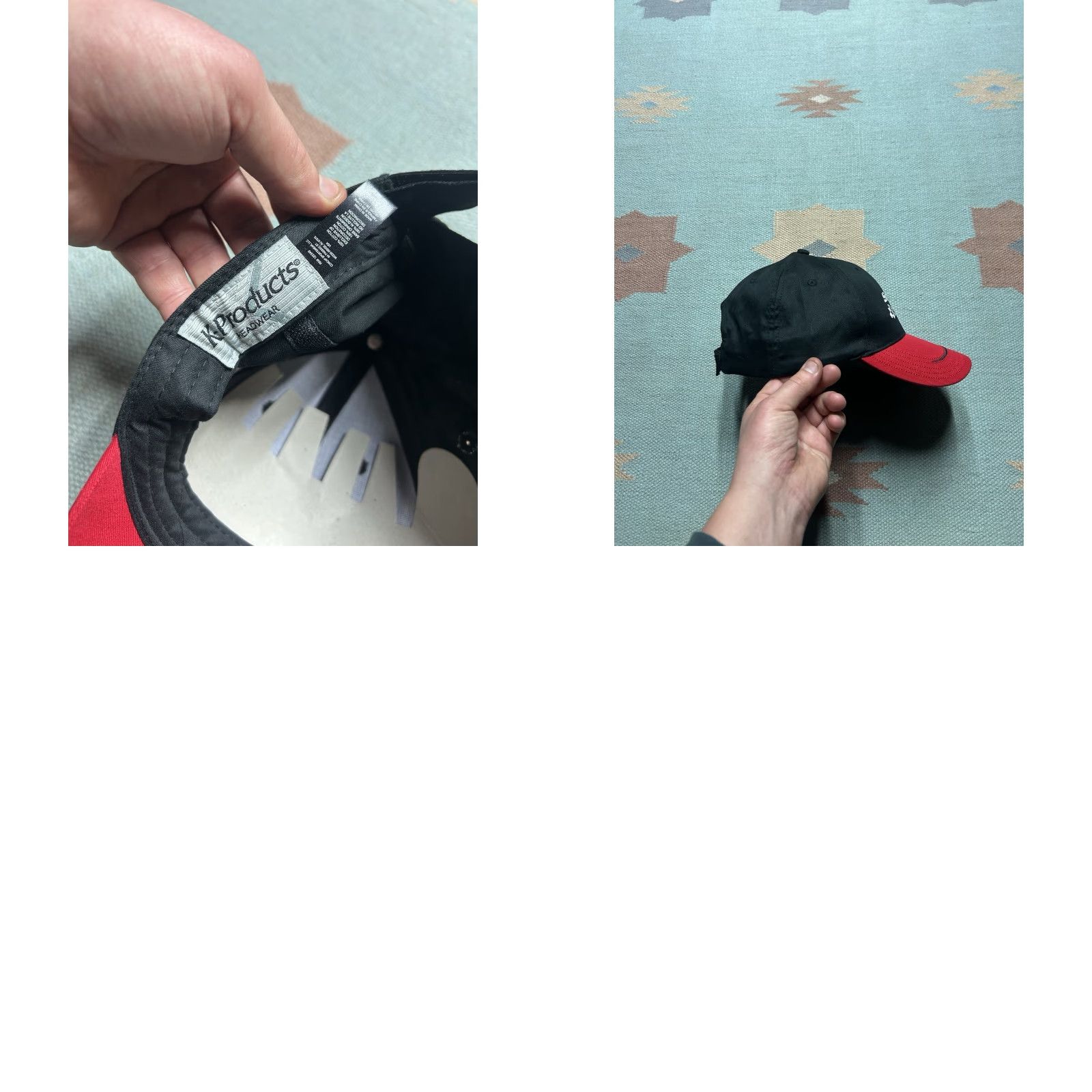 NASCAR VINTAGE K-Products Strapback Hat Cap NOS Racing Nascar Black Red Adjustable Men Hat Size ONE SIZE - 8 Thumbnail