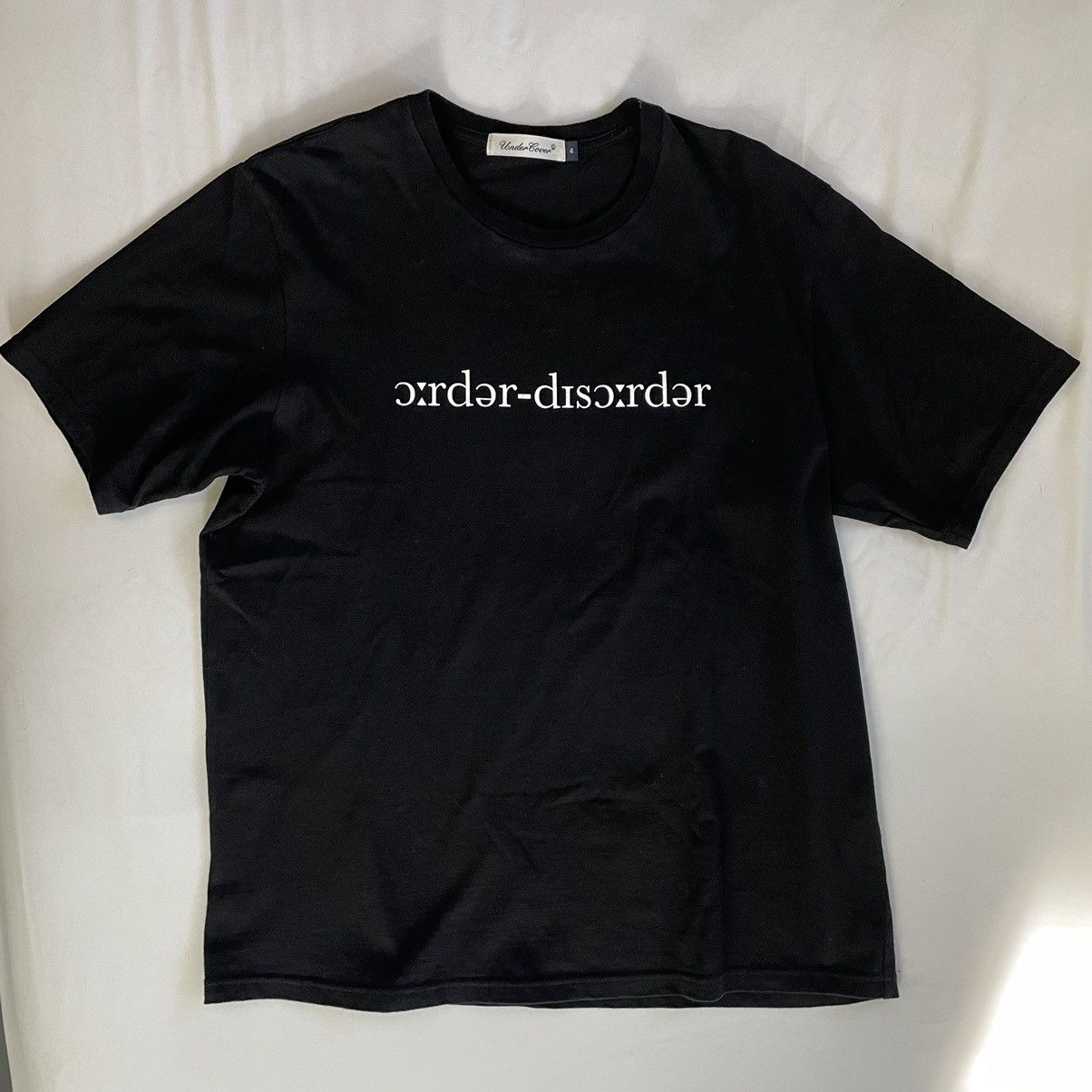 image of Undercover Order Disorder Tee in Black, Men's (Size XL)