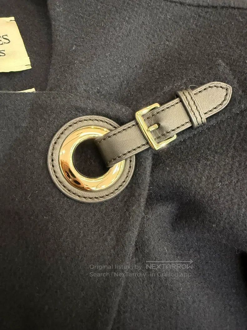 Hermes Hermes Navy Blue Cashmere Coat Size XXS / US 00 / IT 34 - 7 Thumbnail