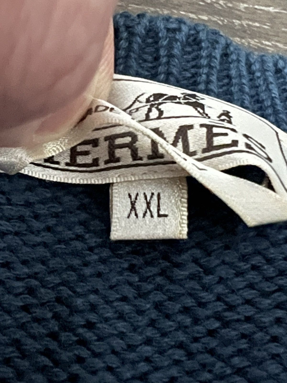 Hermes Cashmere Crewneck Sweater Blue Colorblock Size US XXL / EU 58 / 5 - 3 Thumbnail