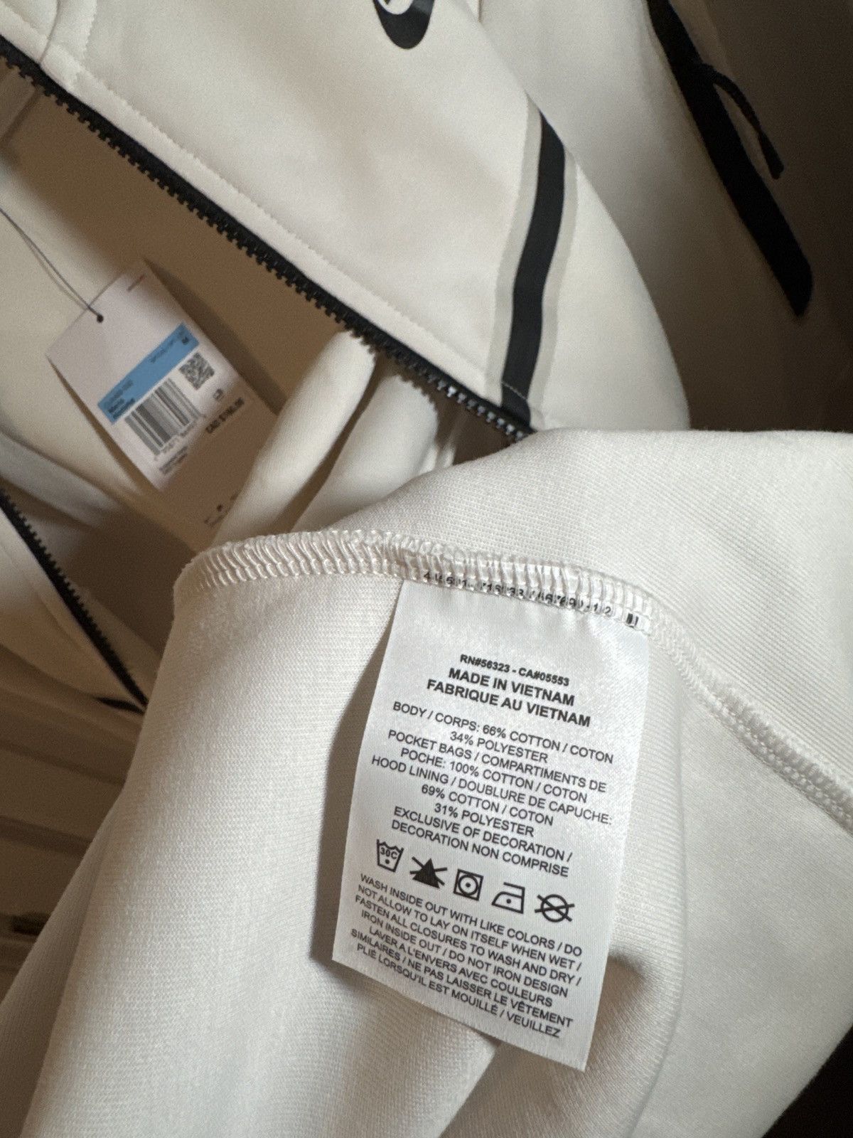 Nike Nike Tech Fleece Hoodie White Size US M / EU 48-50 / 2 - 4 Thumbnail