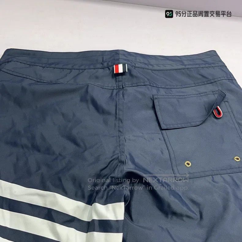 Thom Browne Thom Browne size 1 Classic Striped Casual Shorts, Navy Blue Size US 28 / EU 44 - 2 Thumbnail