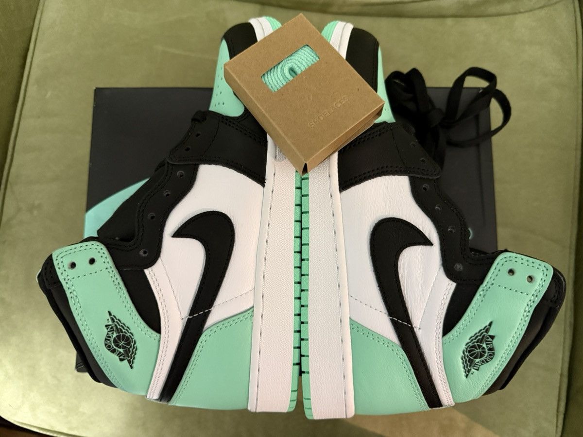 Jordan Brand Nike Jordan 1 “Green Glow” Hi, New in Box Xtra Laces 6.5y 8w Size US 6.5 / EU 39-40 - 8 Thumbnail