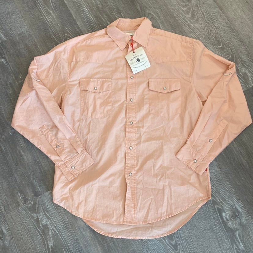 Southern Proper NWT Southern Proper Peach Shirt Men Medium G-21 Size US M / EU 48-50 / 2 - 1 Thumbnail