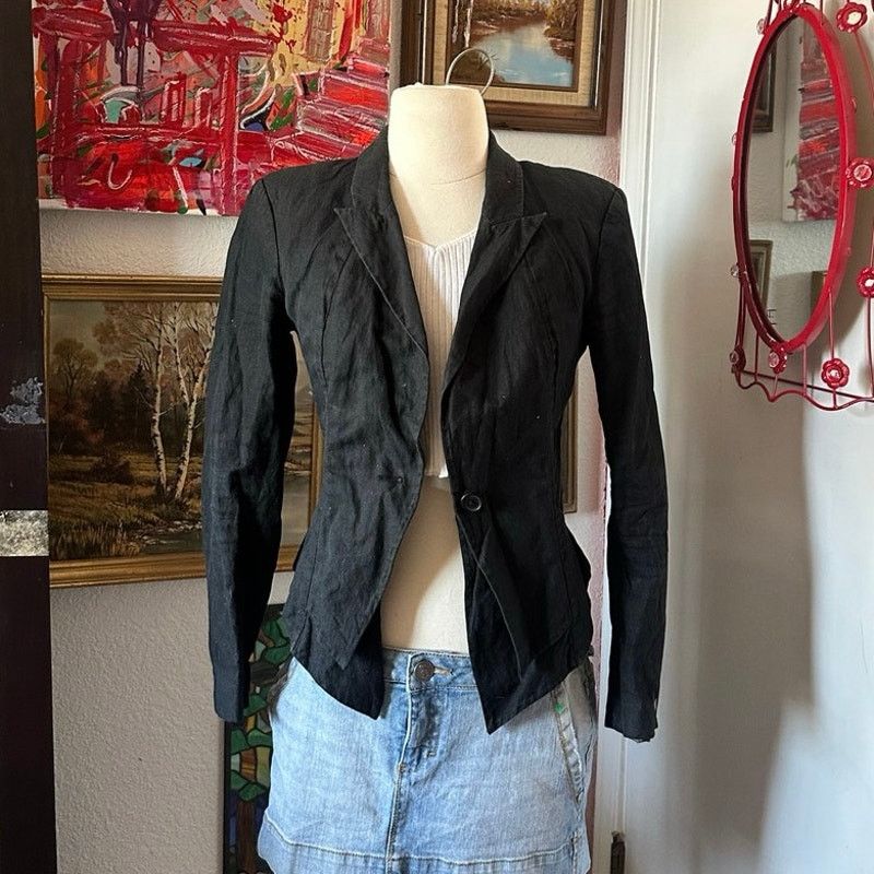 Bebe bebe black button up blazer long sleeve Size M / US 6-8 / IT 42-44 - 1 Thumbnail