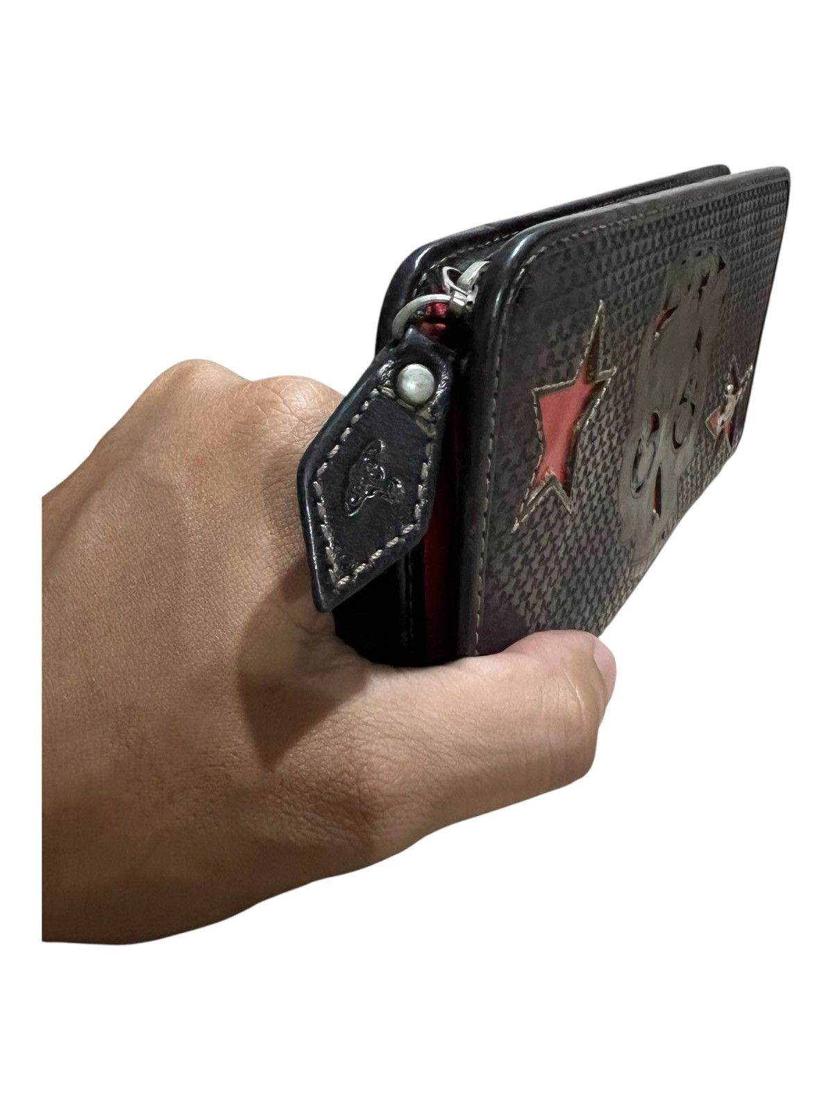 Vivienne Westwood Vivienne Westwood Skull Star Leather Zip Around Long Wallets Size ONE SIZE - 5 Thumbnail