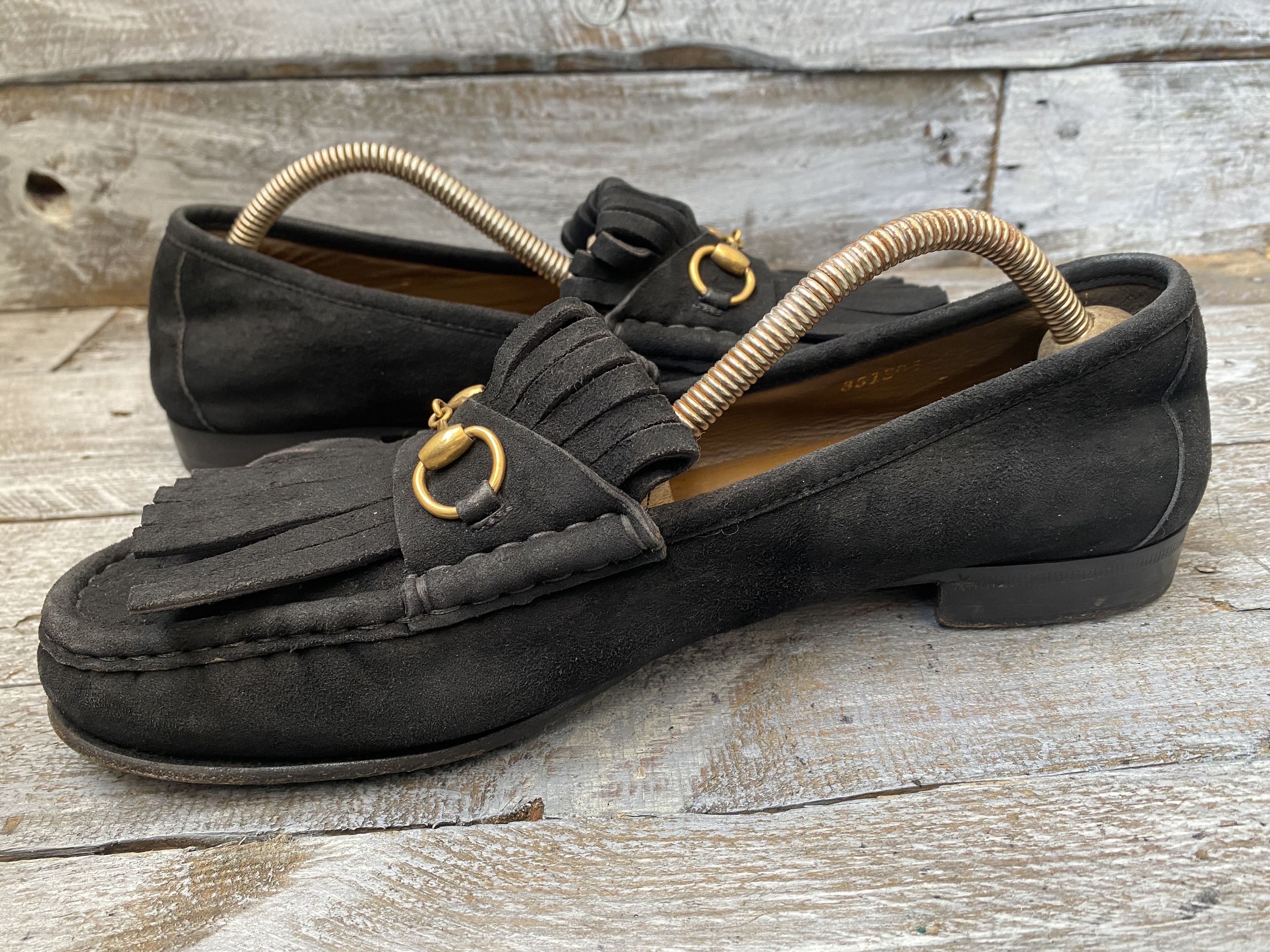 Designer × Gucci Gucci horsebit suede leather loafers sz 40 Size US 9.5 / IT 39.5 - 12 Thumbnail