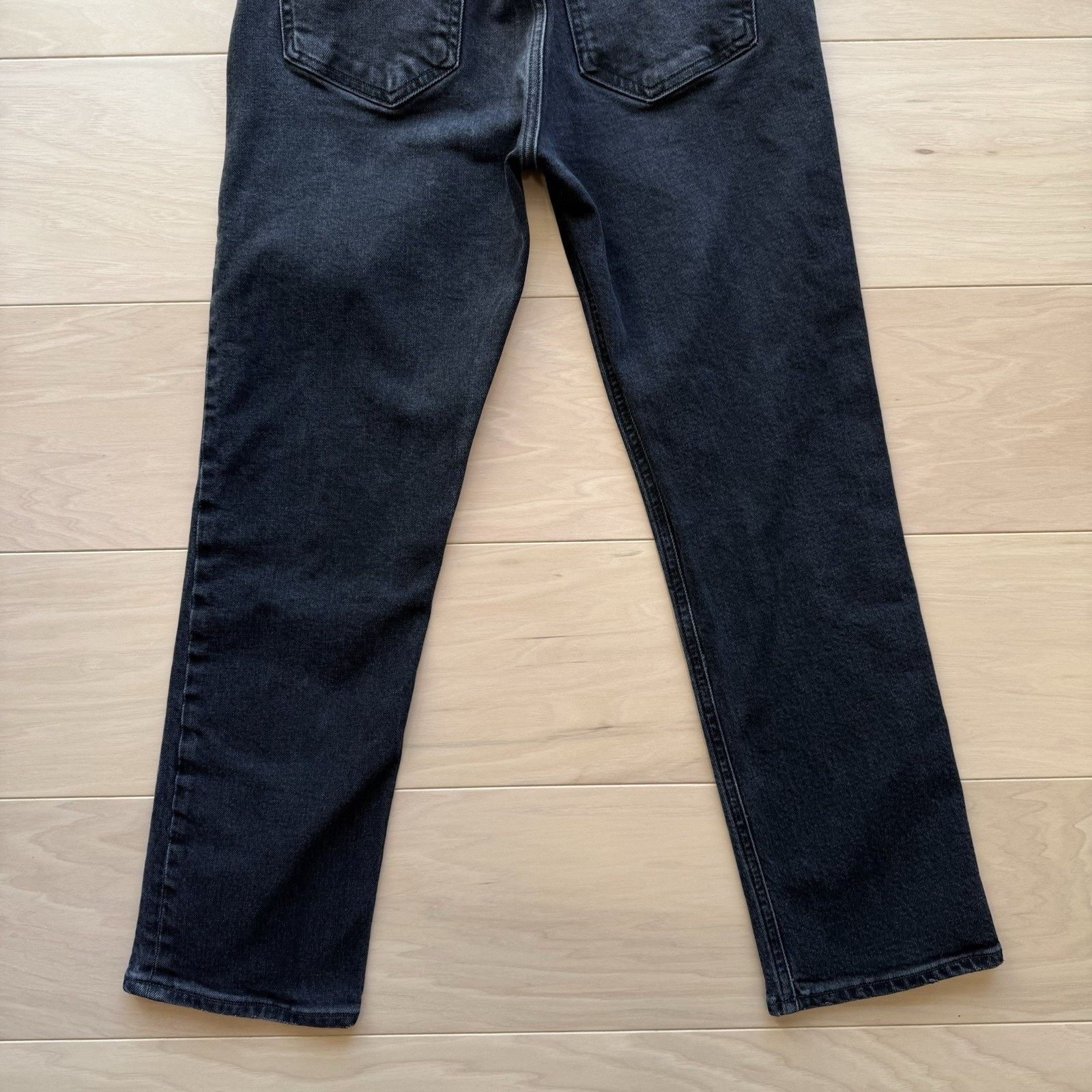 Agolde Agolde Riley Crop Jeans Women's 28 Black High Rise Glam Boho Size 28" / US 6 / IT 42 - 8 Thumbnail