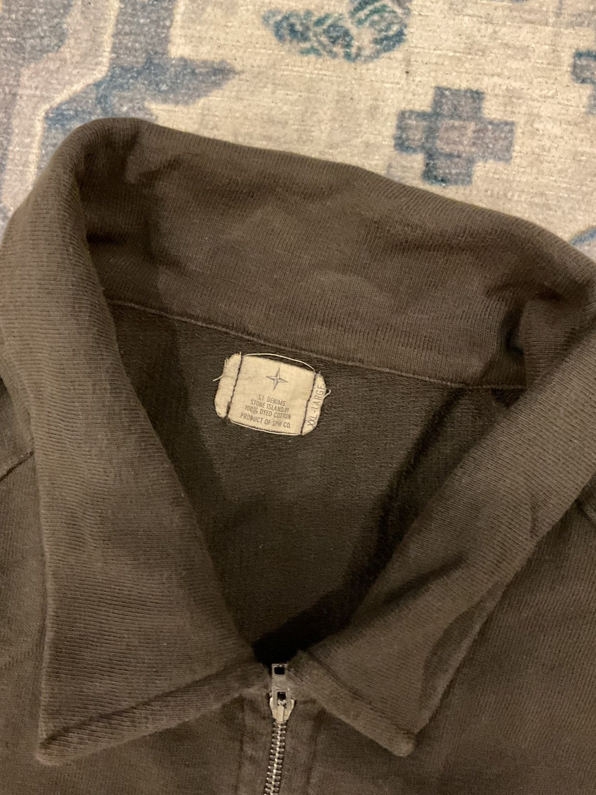 Stone Island AW 2002 Stone Island Denims Zip Up Sweatshirt Size US XL / EU 56 / 4 - 2 Thumbnail